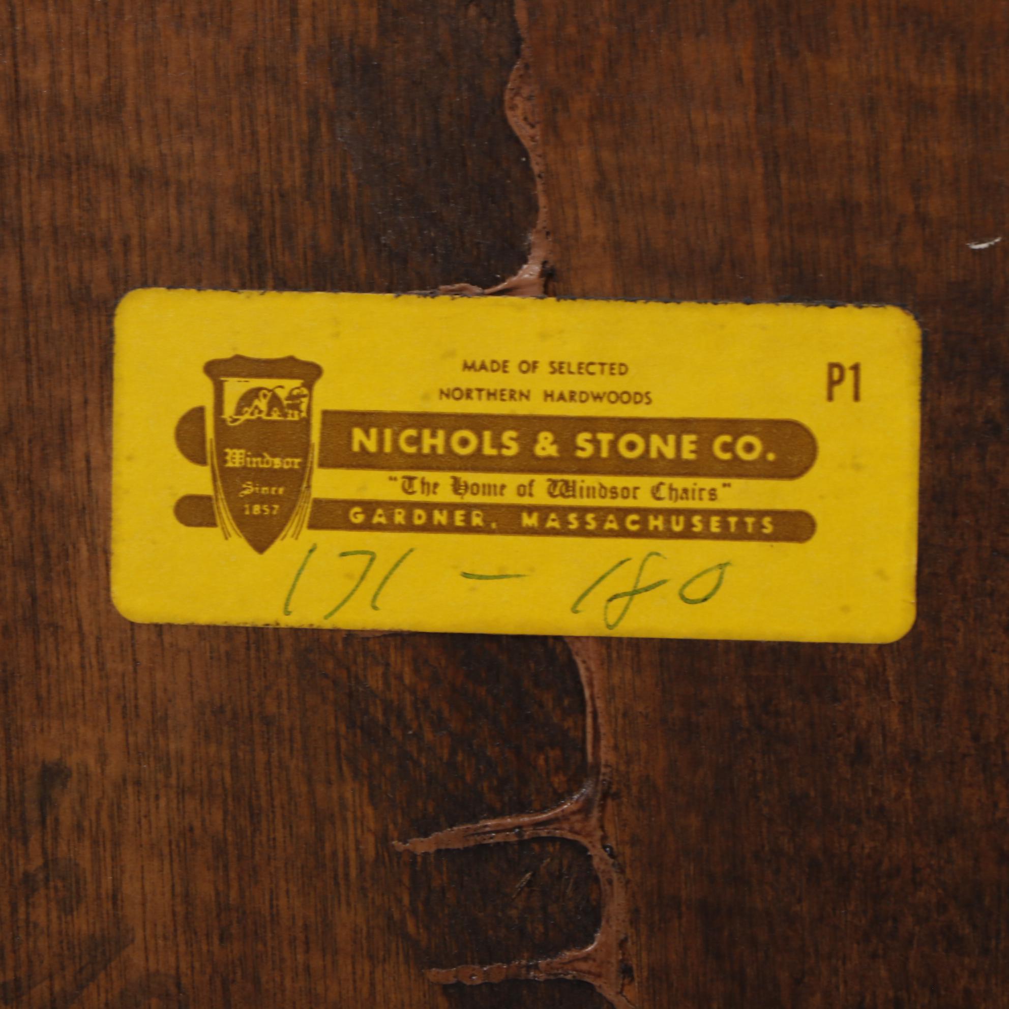 Nichols & Stone Co. Colonial Style Maple Five-Piece Dining Set