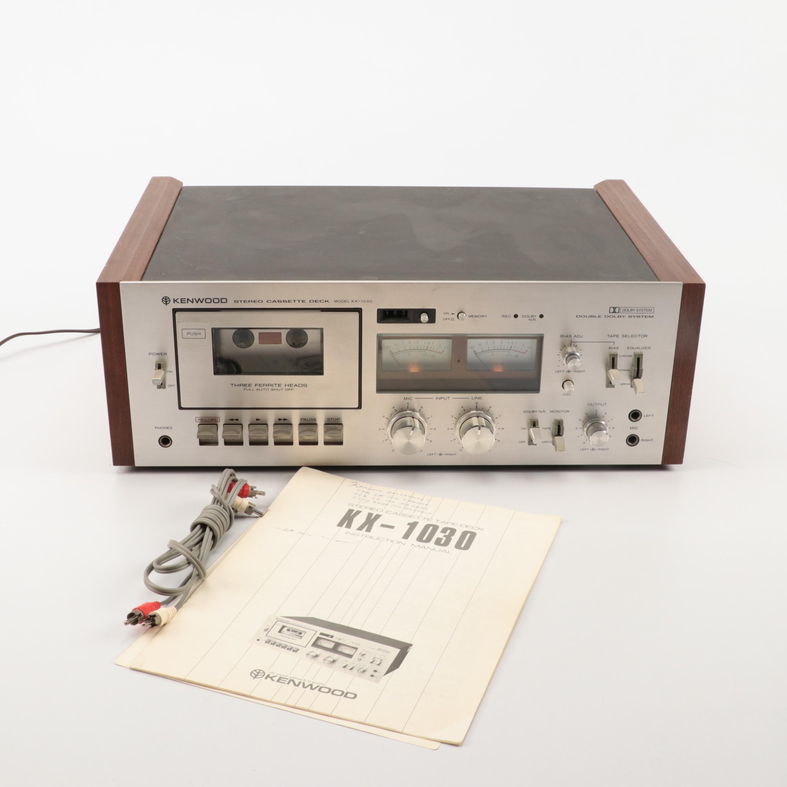 Kenwood KX-1030 Stereo Cassette Tape Deck, 1970s