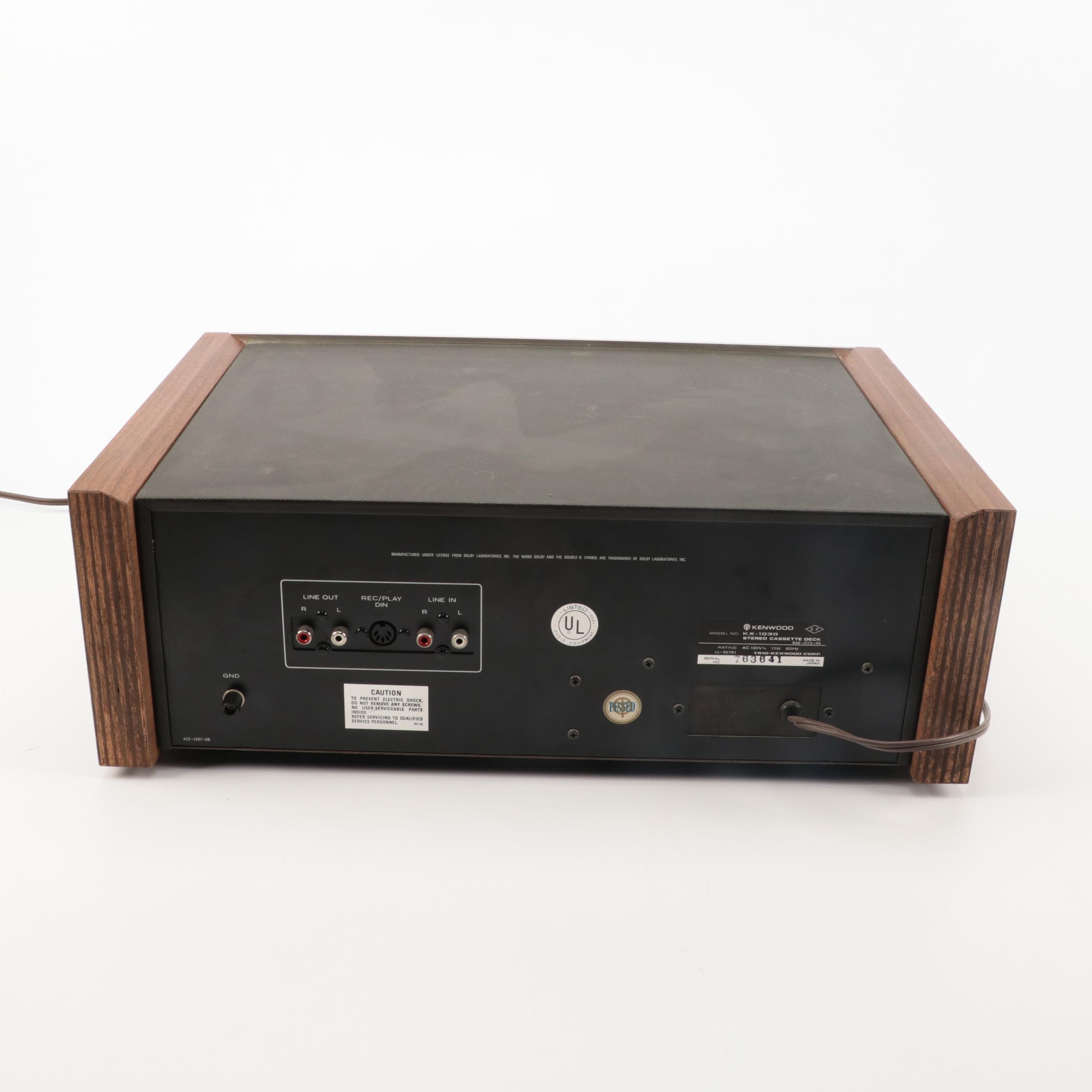 Kenwood KX-1030 Stereo Cassette Tape Deck, 1970s
