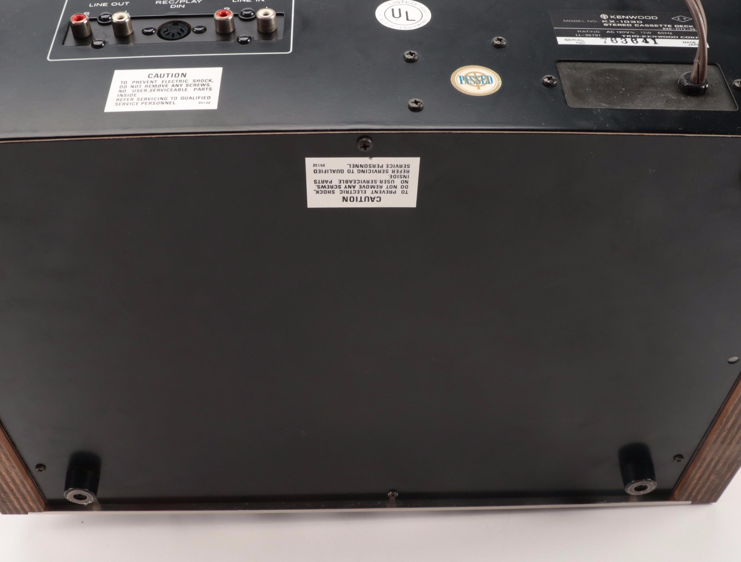 Kenwood KX-1030 Stereo Cassette Tape Deck, 1970s