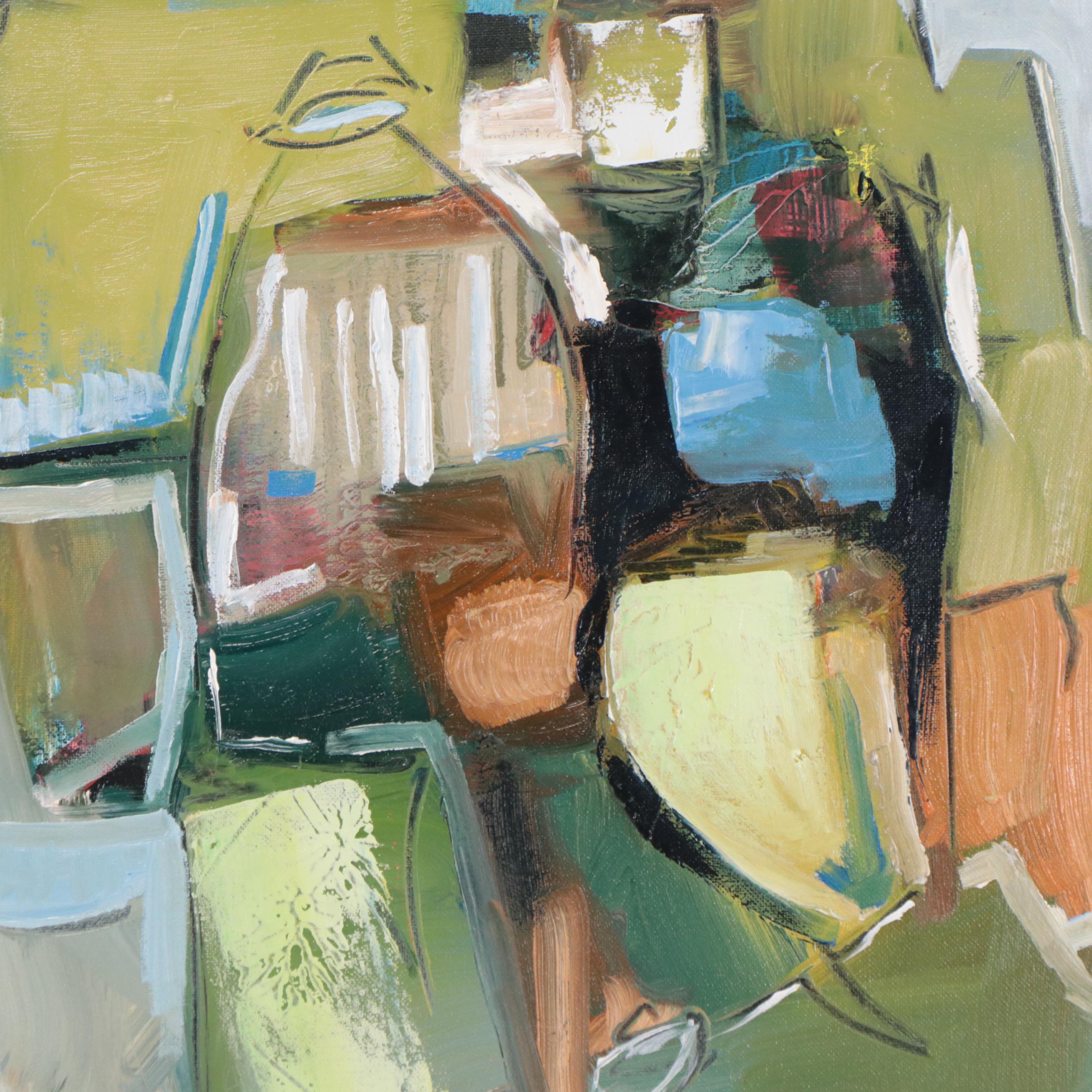 Emmanuel Lima Oil Painting "The Bottle," 2023