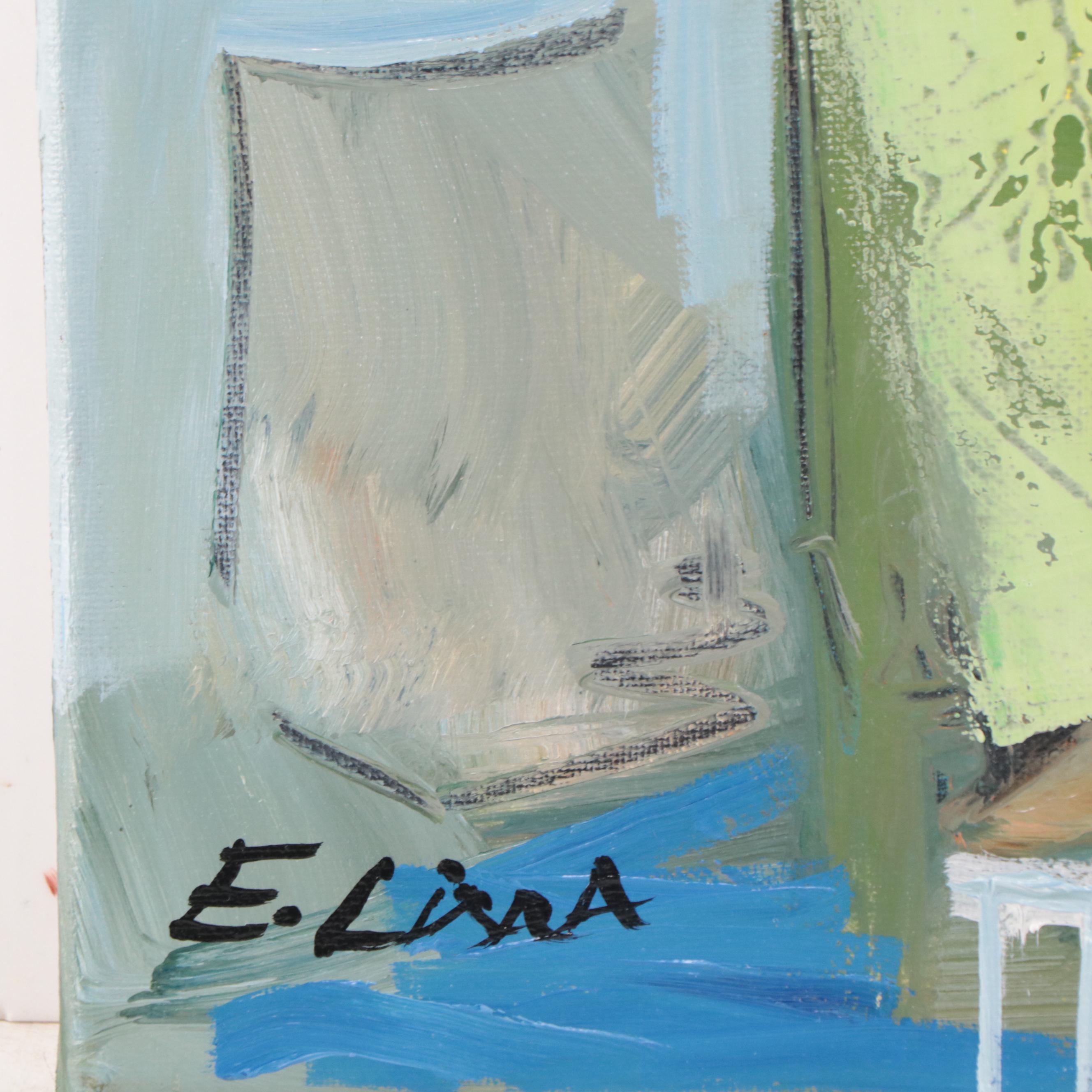 Emmanuel Lima Oil Painting "The Bottle," 2023