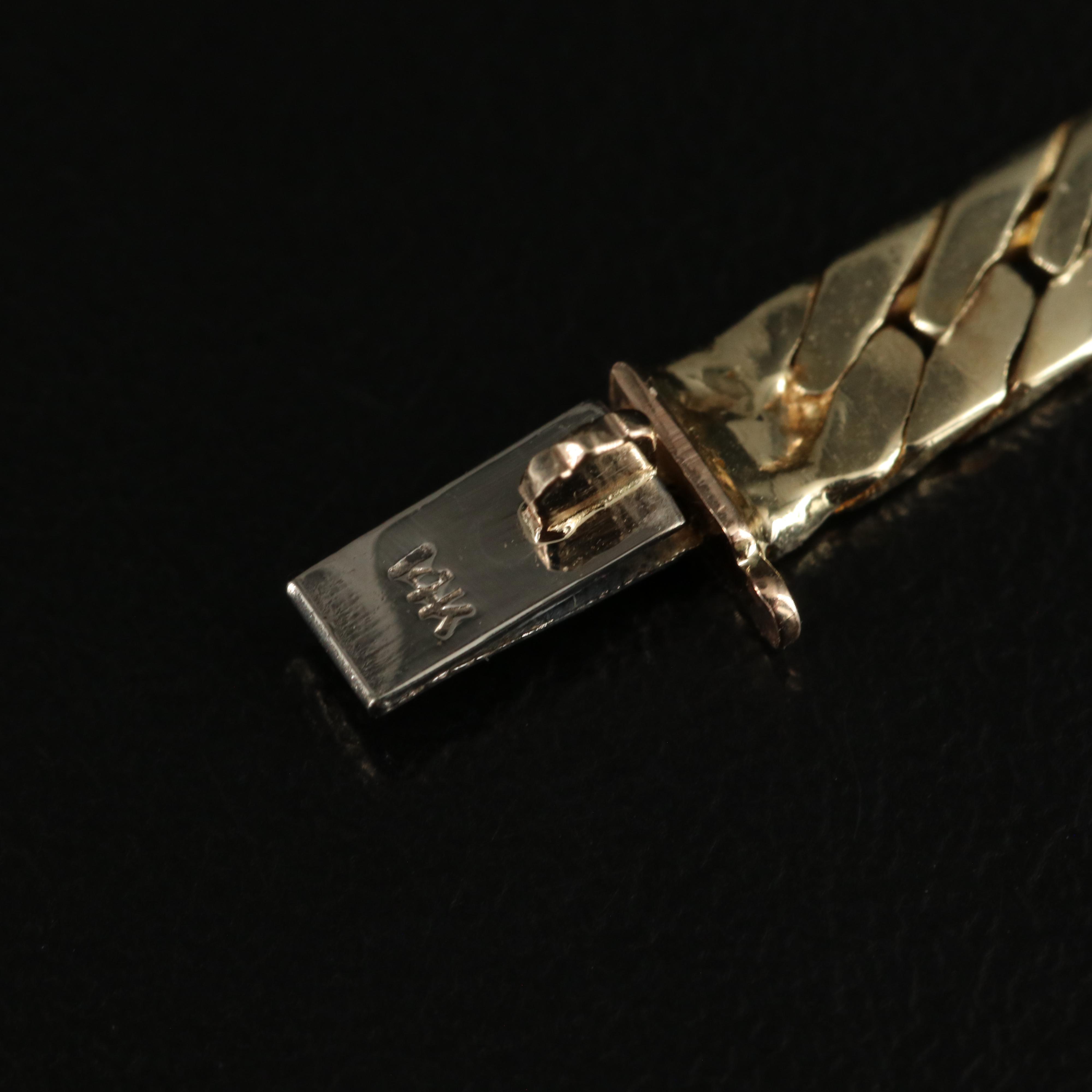 14K Herringbone Necklace