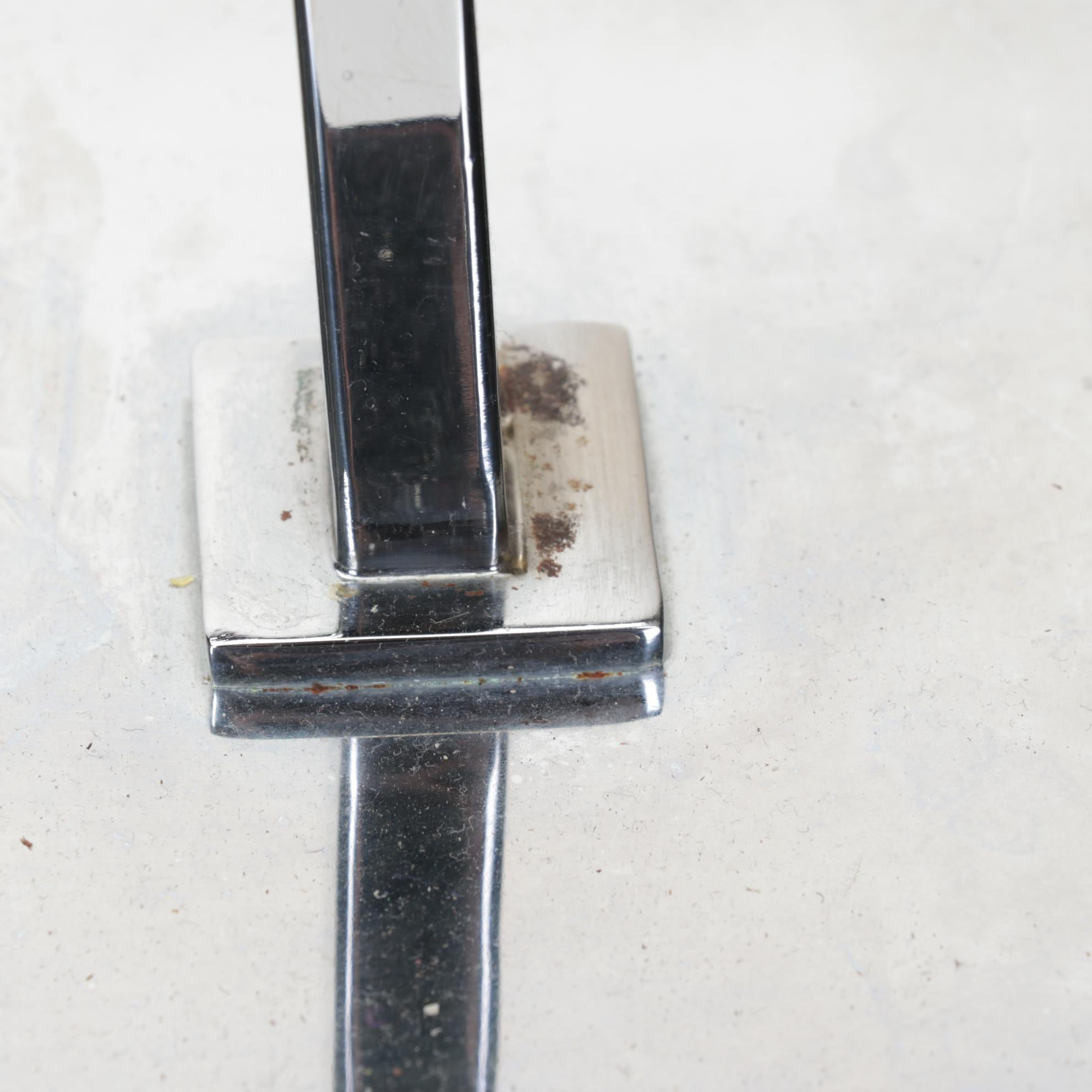 Post Modern Chromed Industrial Style Table Lamps With Integrated Shades, 21st Cf