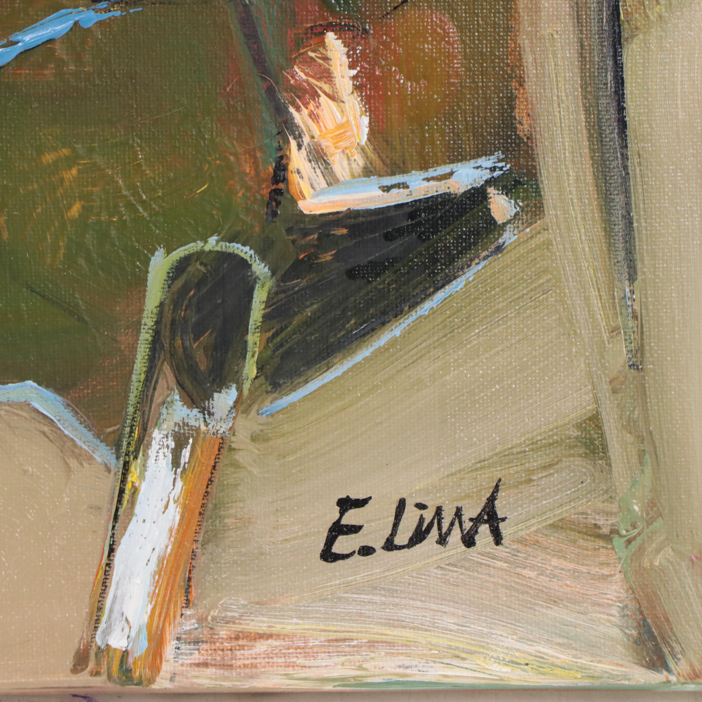 Emmanuel Lima Oil Painting "The Cow," 2023