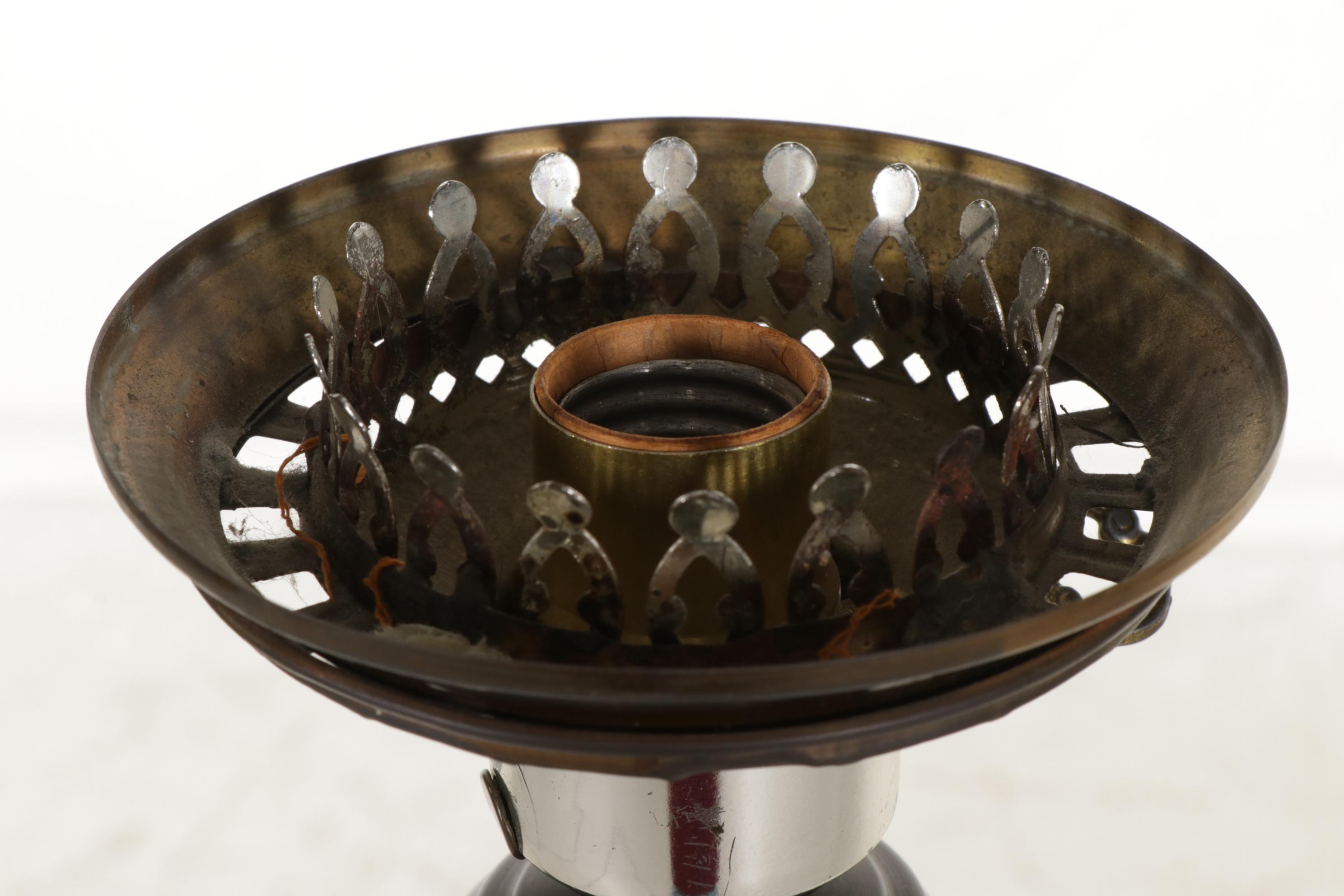 Lathe-Turned Wooden Floor Lamp, Mid-20th Century