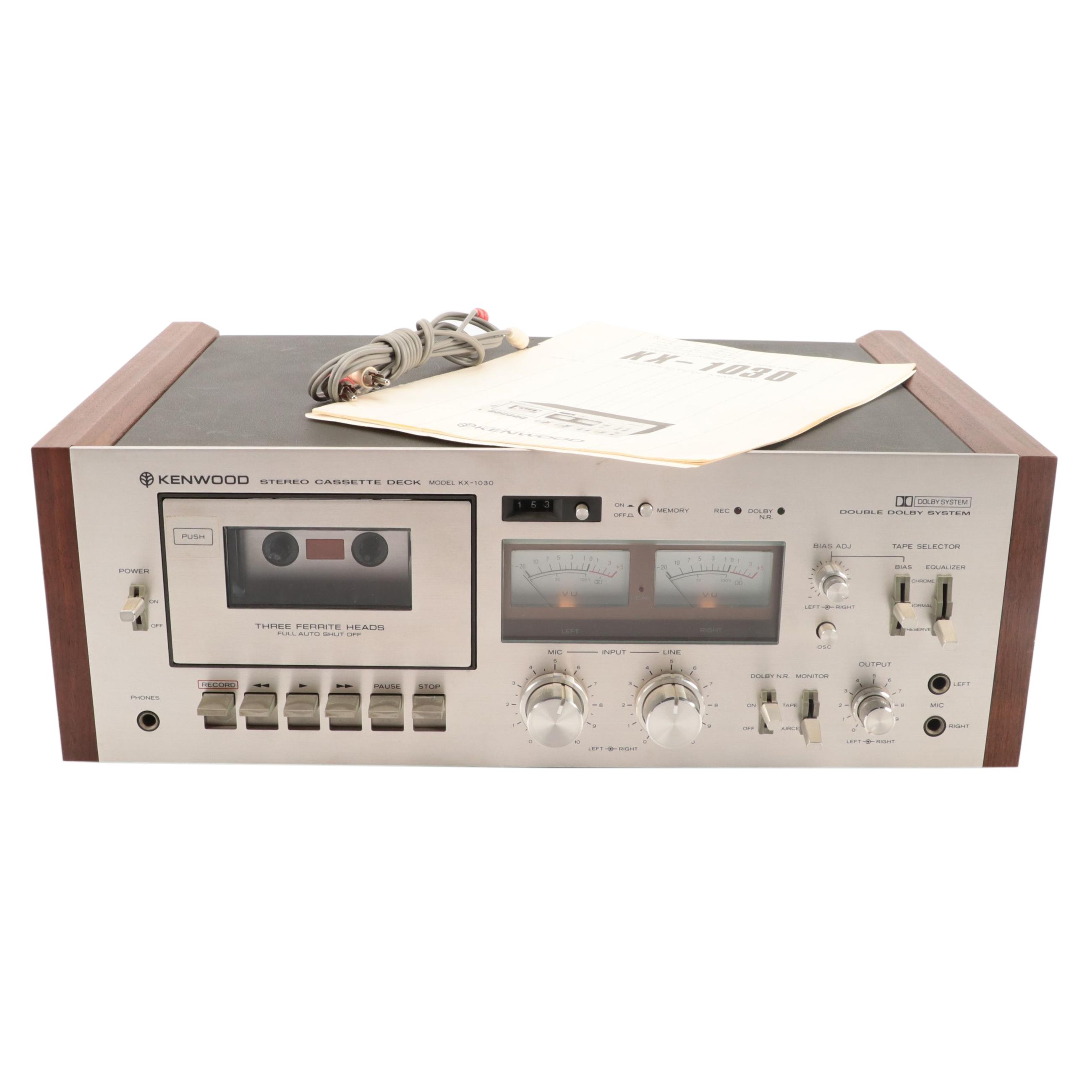 Kenwood KX-1030 Stereo Cassette Tape Deck, 1970s