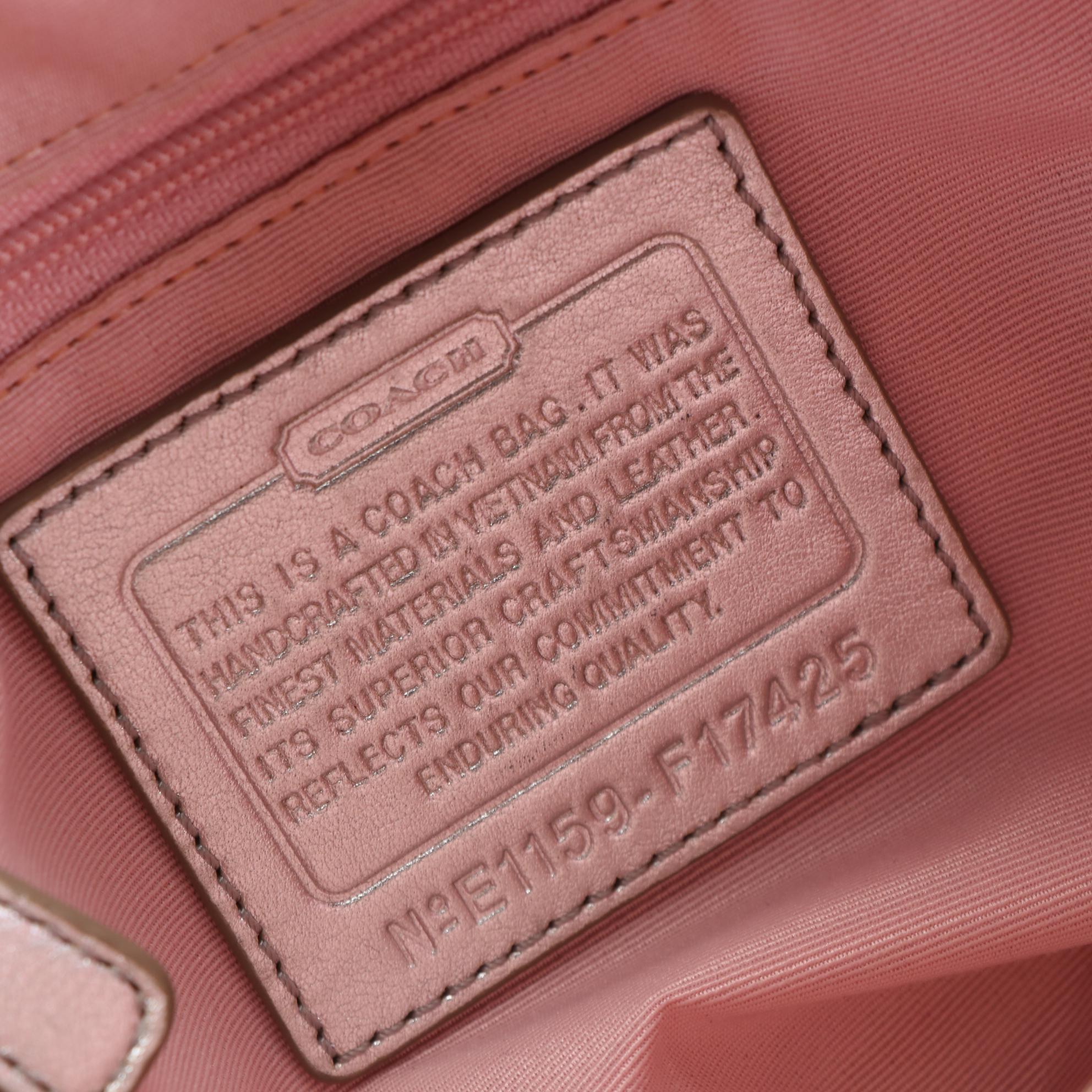 Coach Signature Collection Multicolored Shoulder Bag with Crossbody Strap