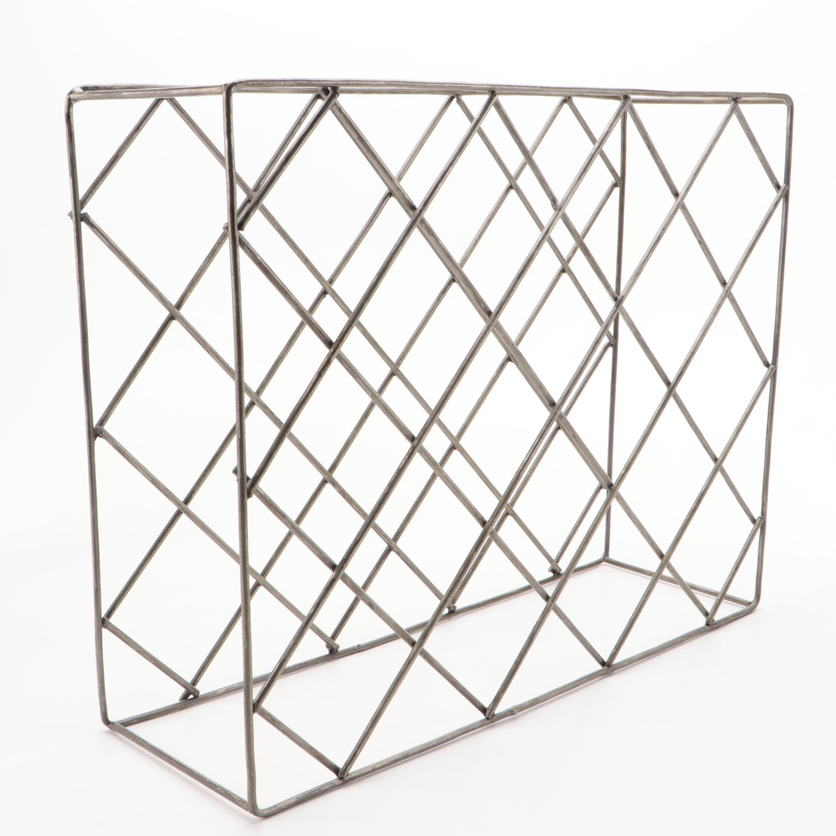 Wire Lattice Wine Bottle Rack