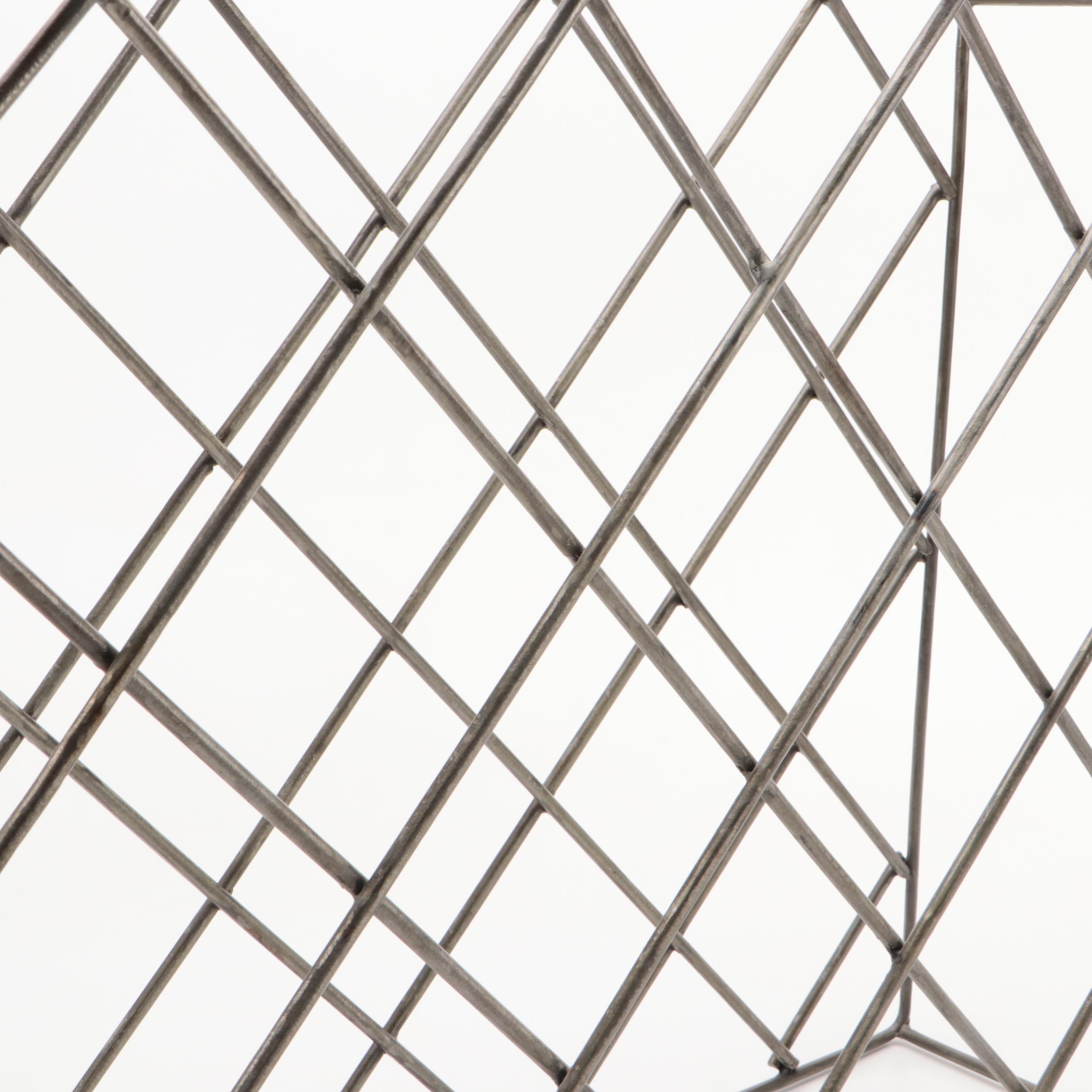 Wire Lattice Wine Bottle Rack