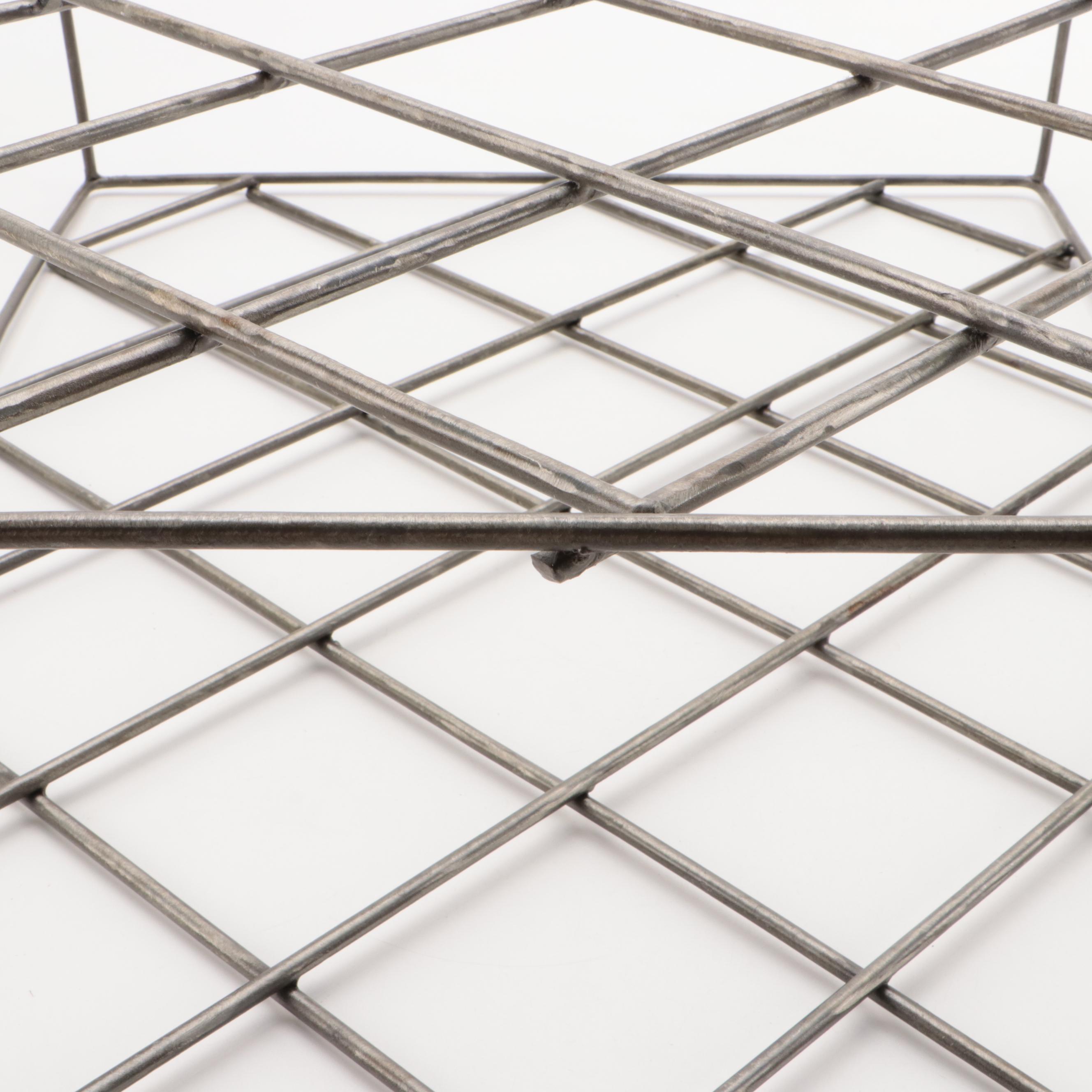 Wire Lattice Wine Bottle Rack