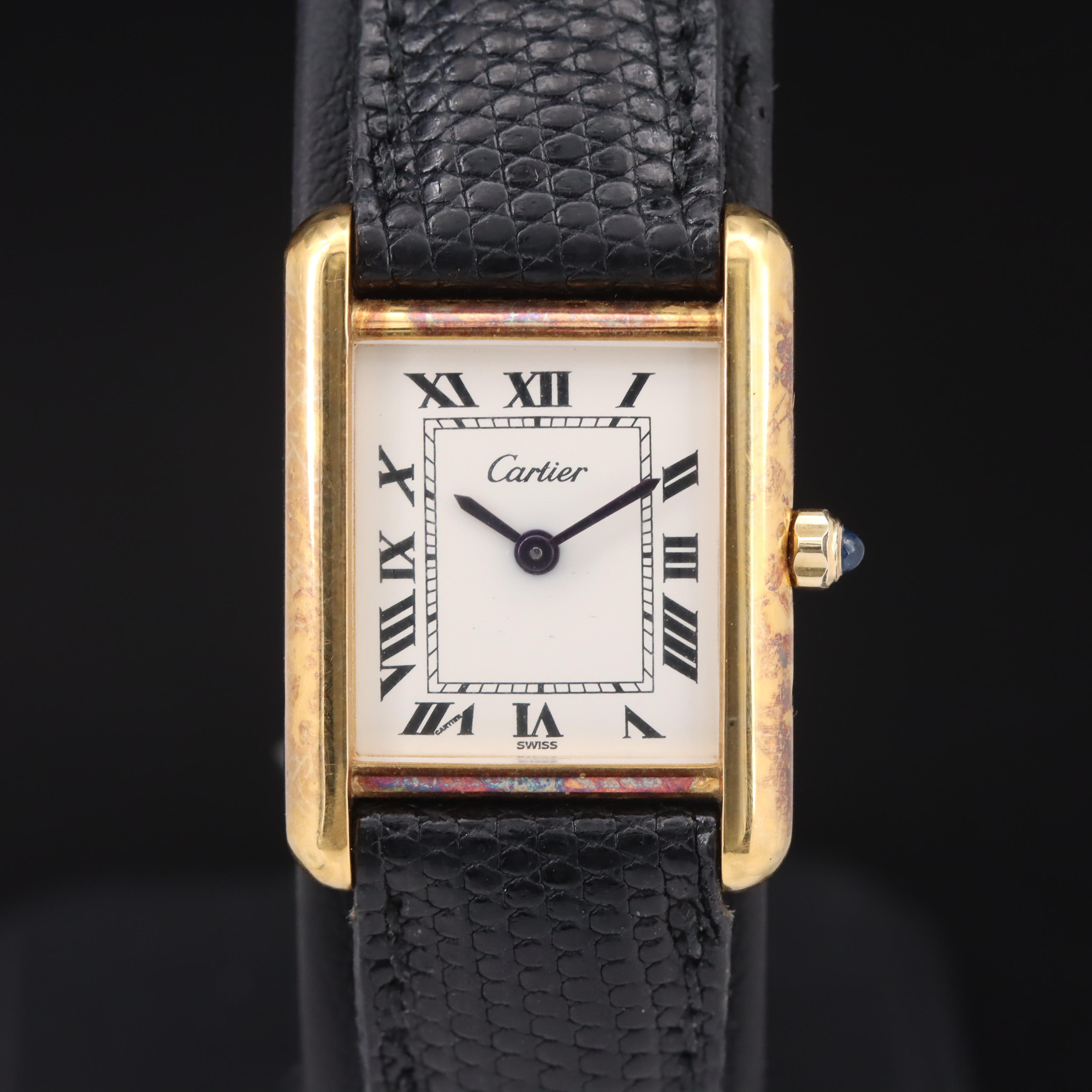 Cartier Tank Vermeil Quartz Watch