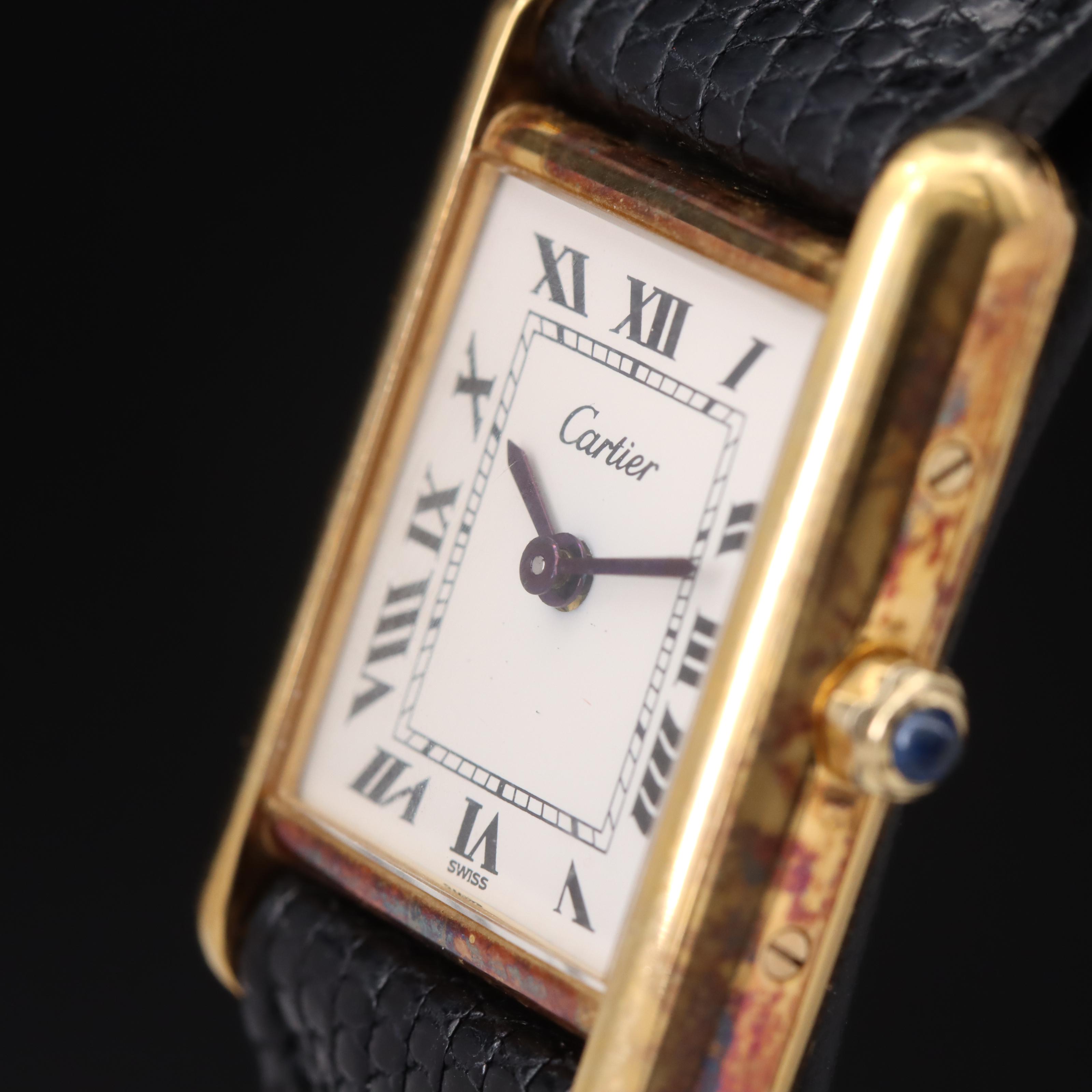 Cartier Tank Vermeil Quartz Watch
