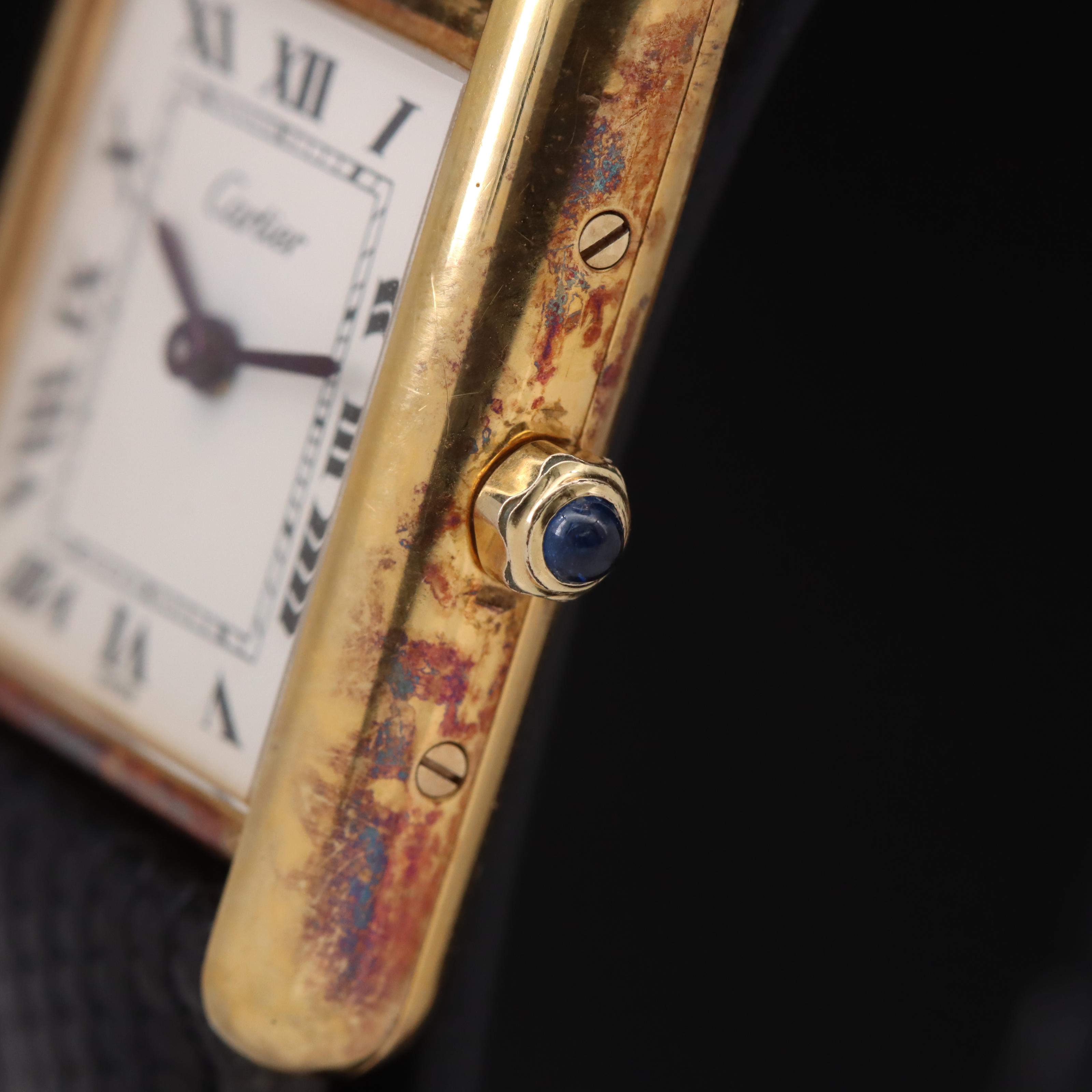 Cartier Tank Vermeil Quartz Watch