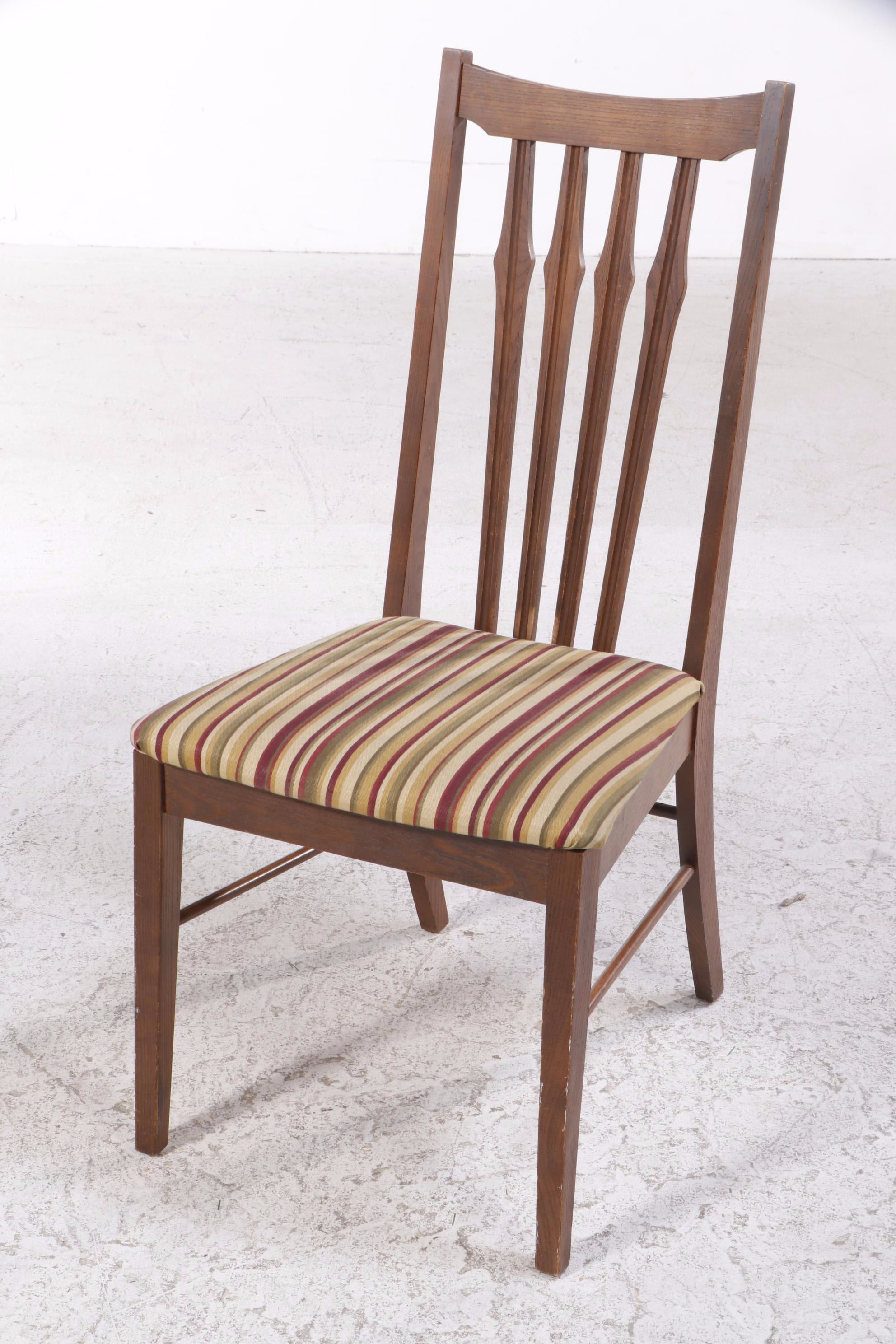 Seven-Piece Mid Century Modern Ash and Laminate Top Dining Set