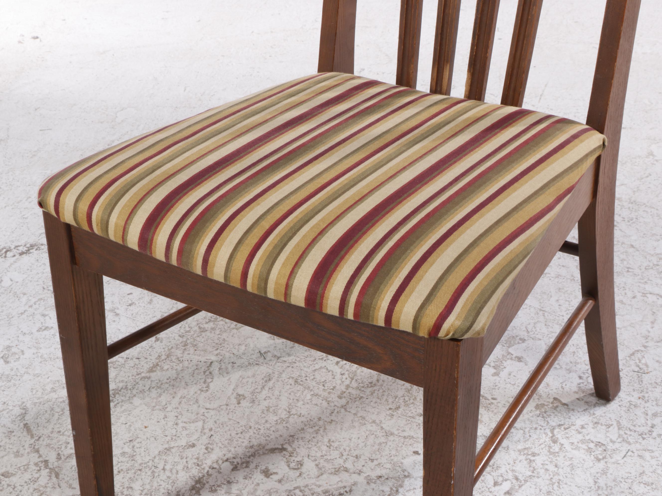 Seven-Piece Mid Century Modern Ash and Laminate Top Dining Set