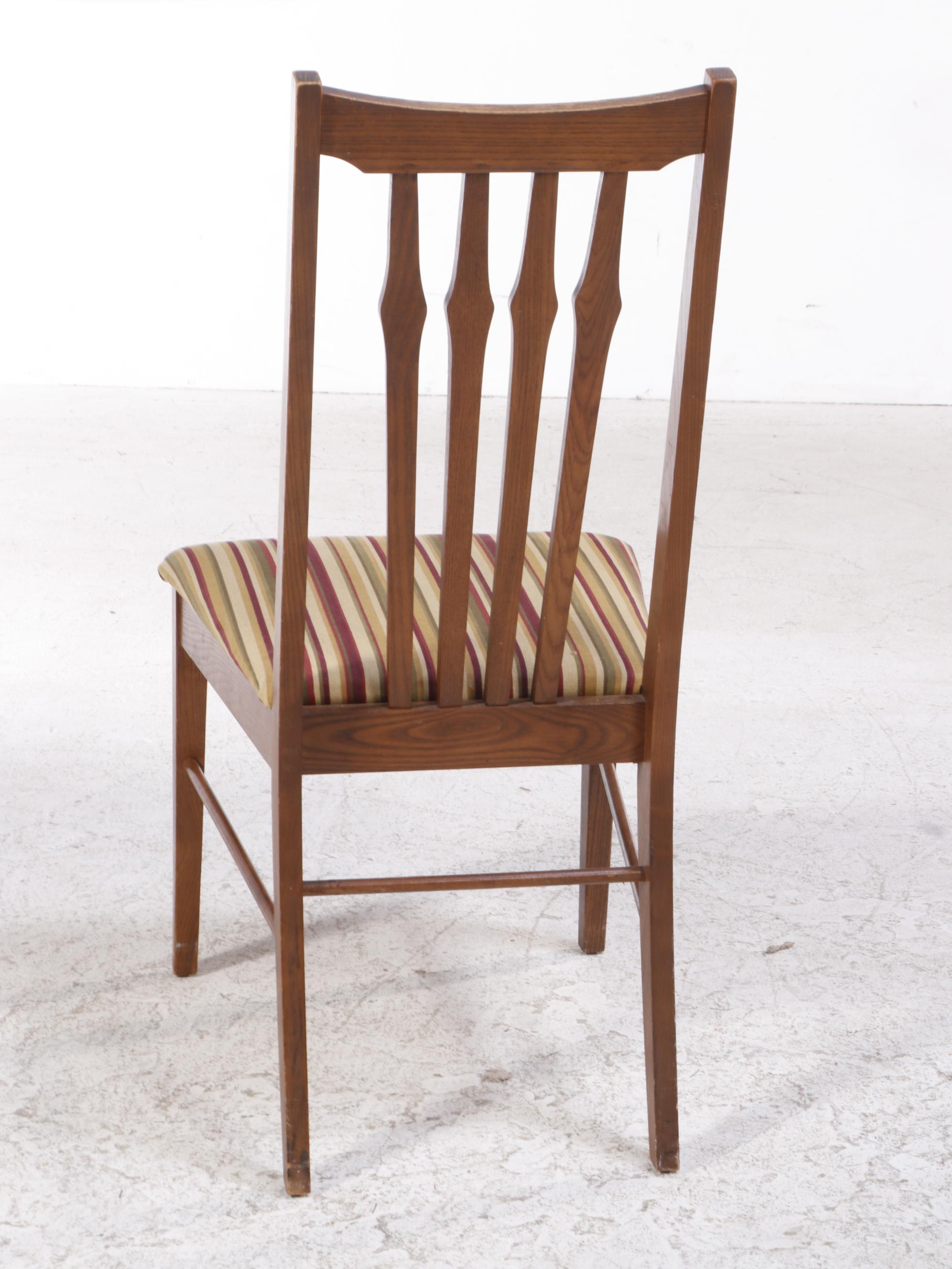 Seven-Piece Mid Century Modern Ash and Laminate Top Dining Set