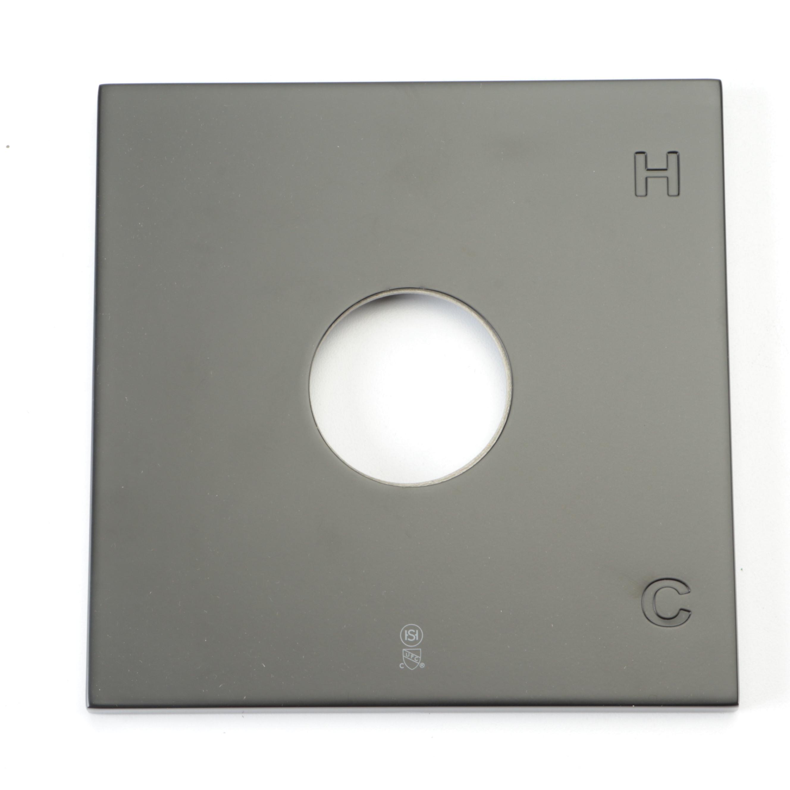 Pressure Balance Shower Valve Trim Kit and Swivel Shower Support in Matte Black