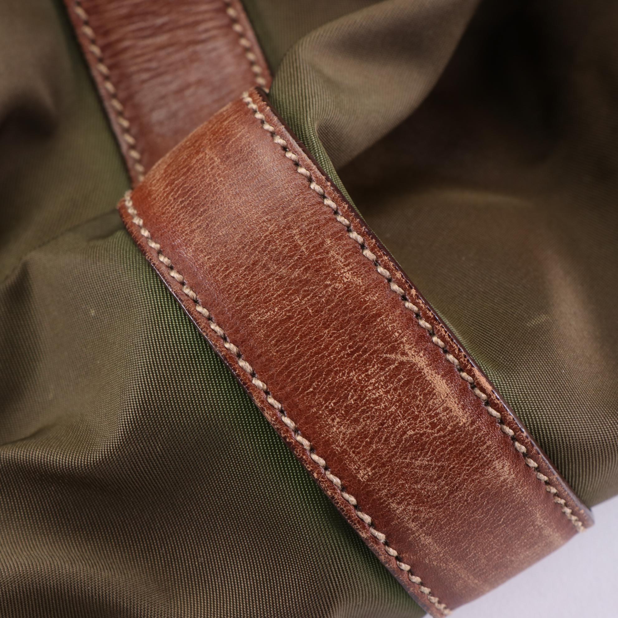 Prada Weekender Bag in Tessuto Nylon and Leather with Shoulder Strap