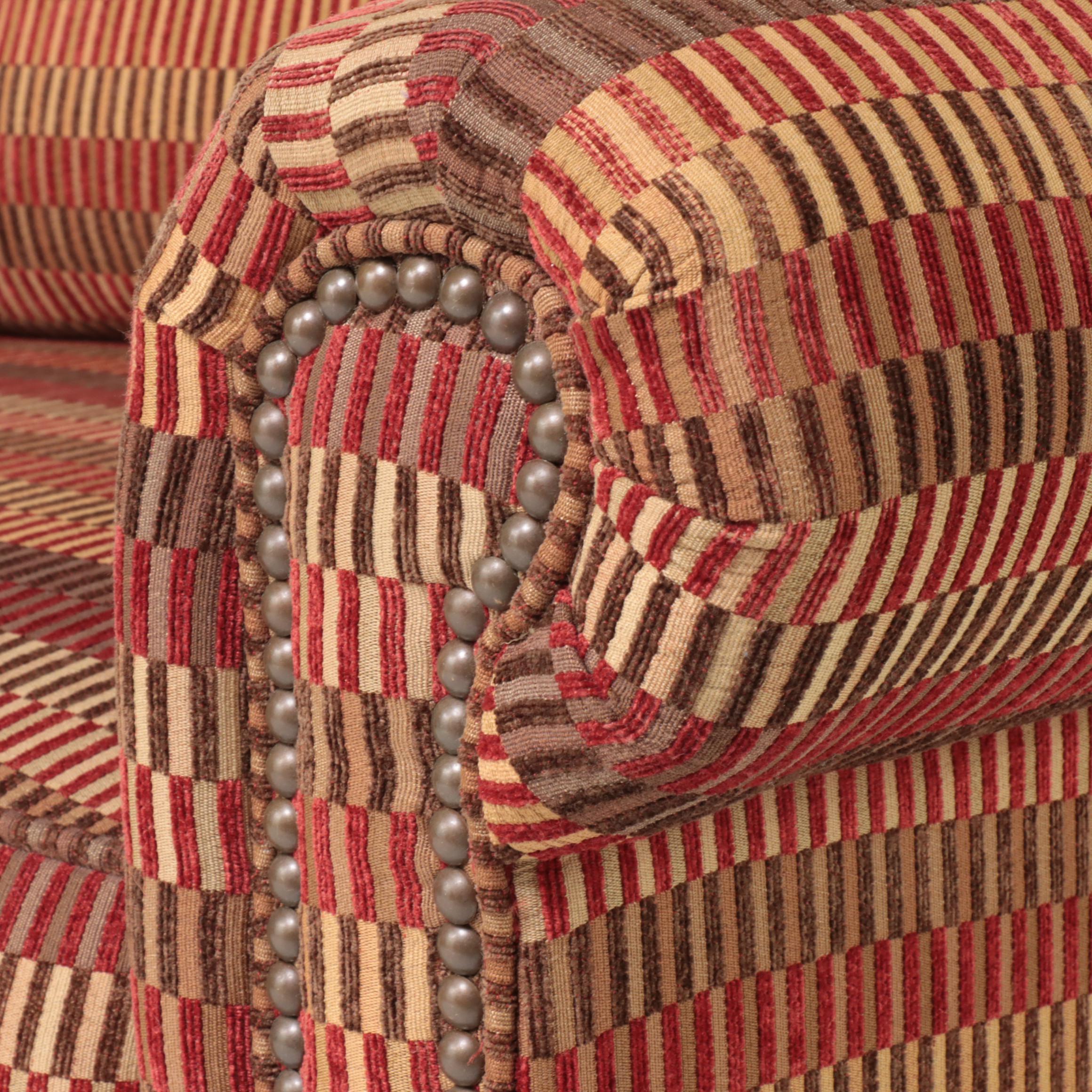 Broyhill Custom-Upholstered Easy Armchair with Nailheads