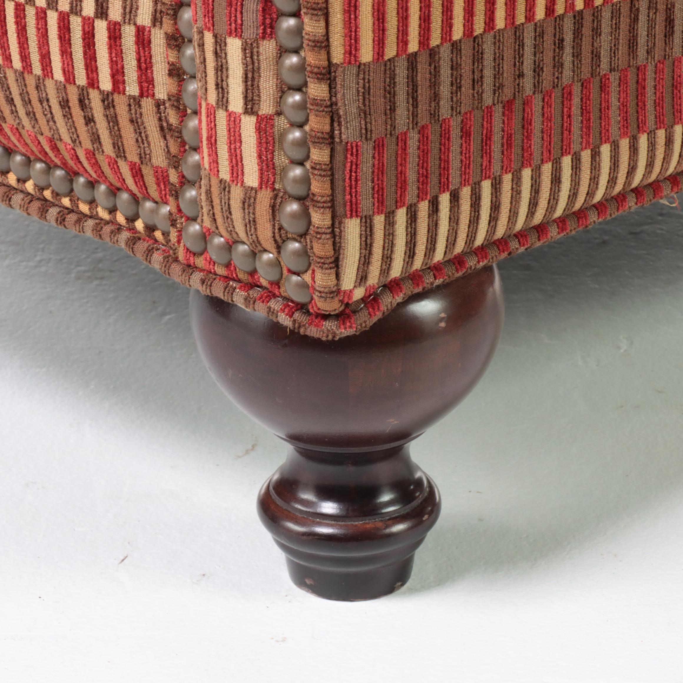 Broyhill Custom-Upholstered Easy Armchair with Nailheads