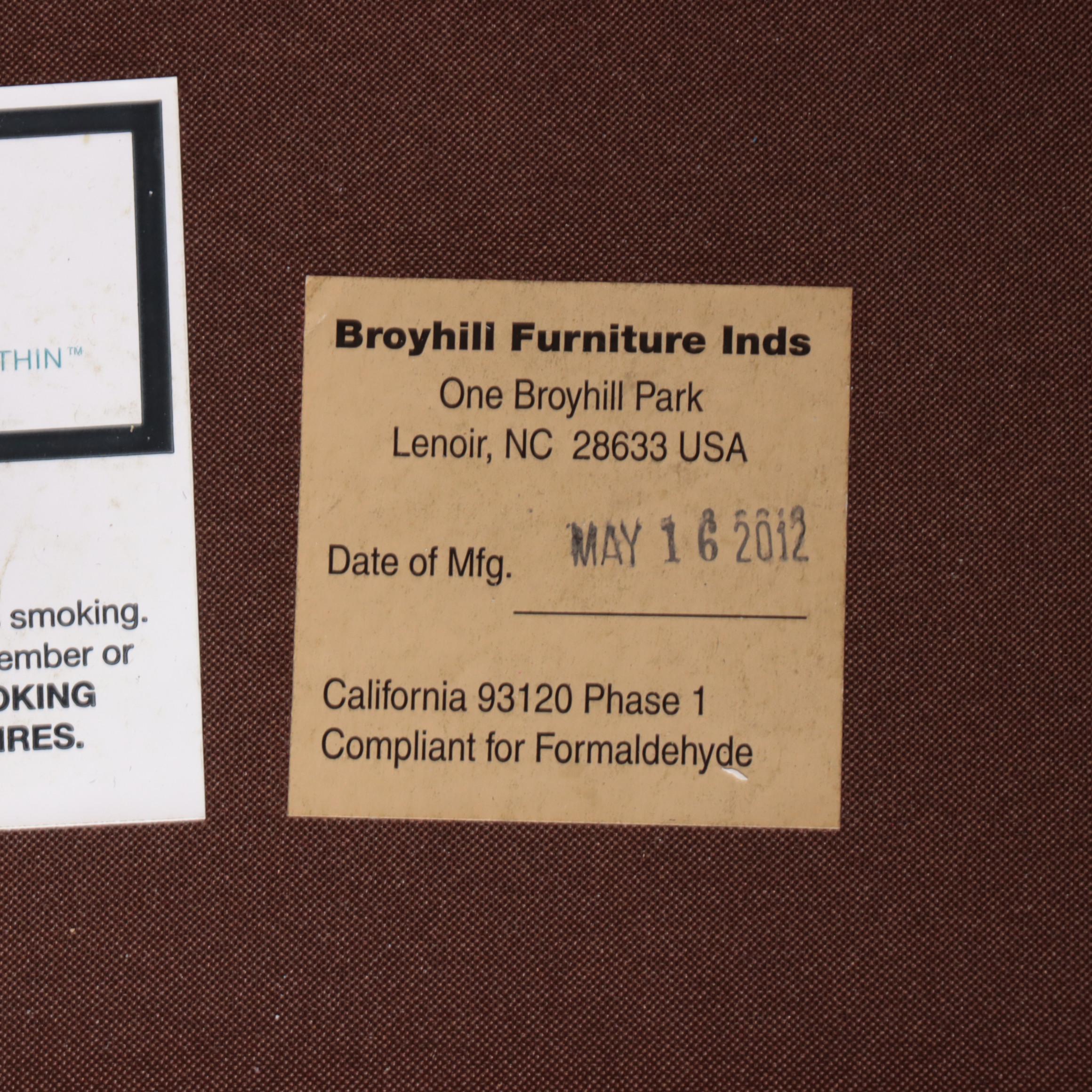 Broyhill Custom-Upholstered Easy Armchair with Nailheads