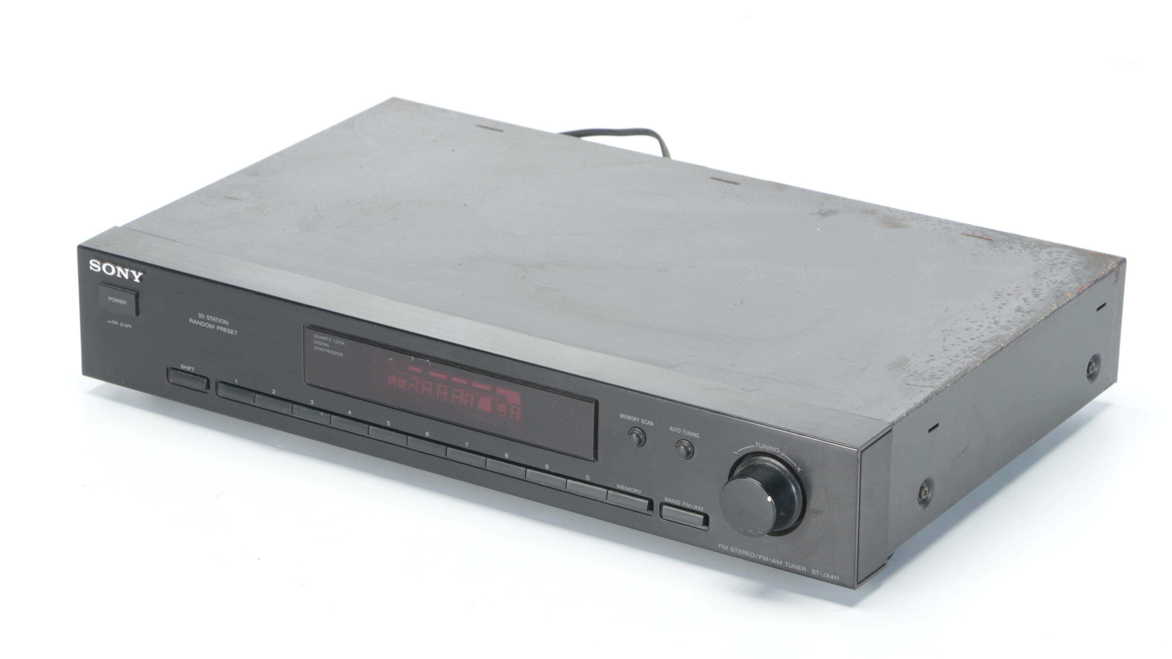 Sony ST-JX411 Stereo FM/AM Tuner with Kenwood DV-605 Disc Player and More