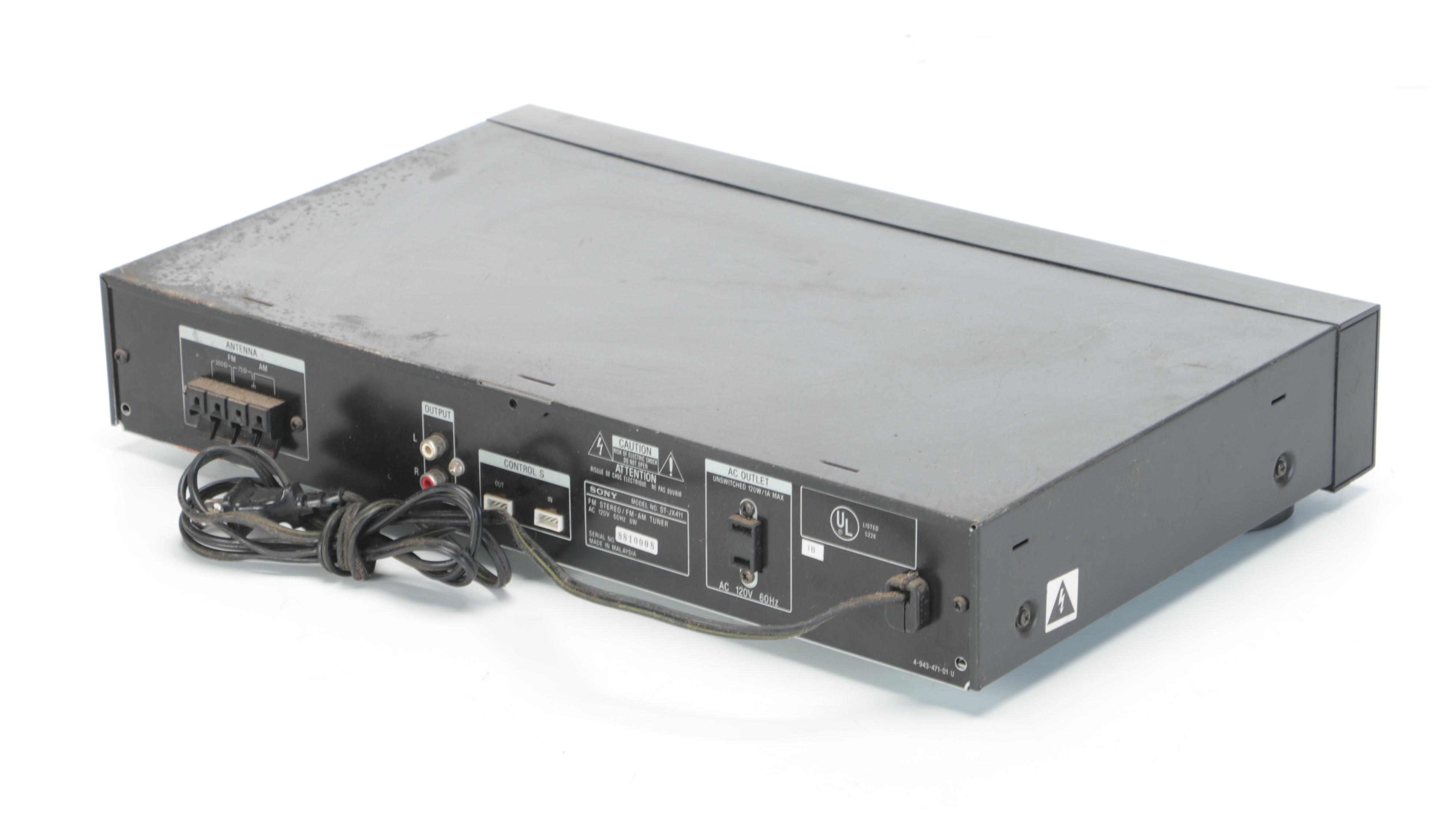 Sony ST-JX411 Stereo FM/AM Tuner with Kenwood DV-605 Disc Player and More