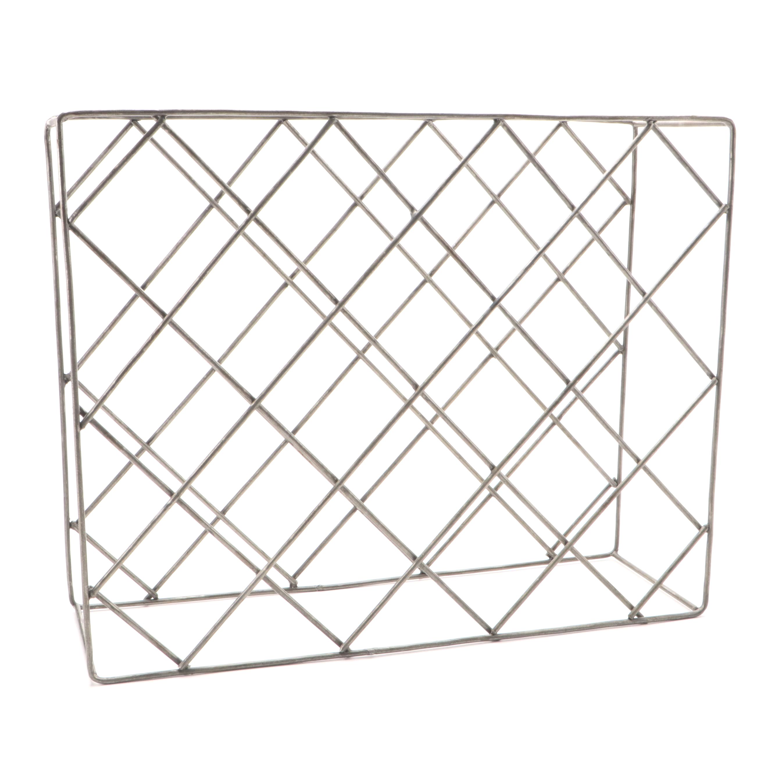 Wire Lattice Wine Bottle Rack