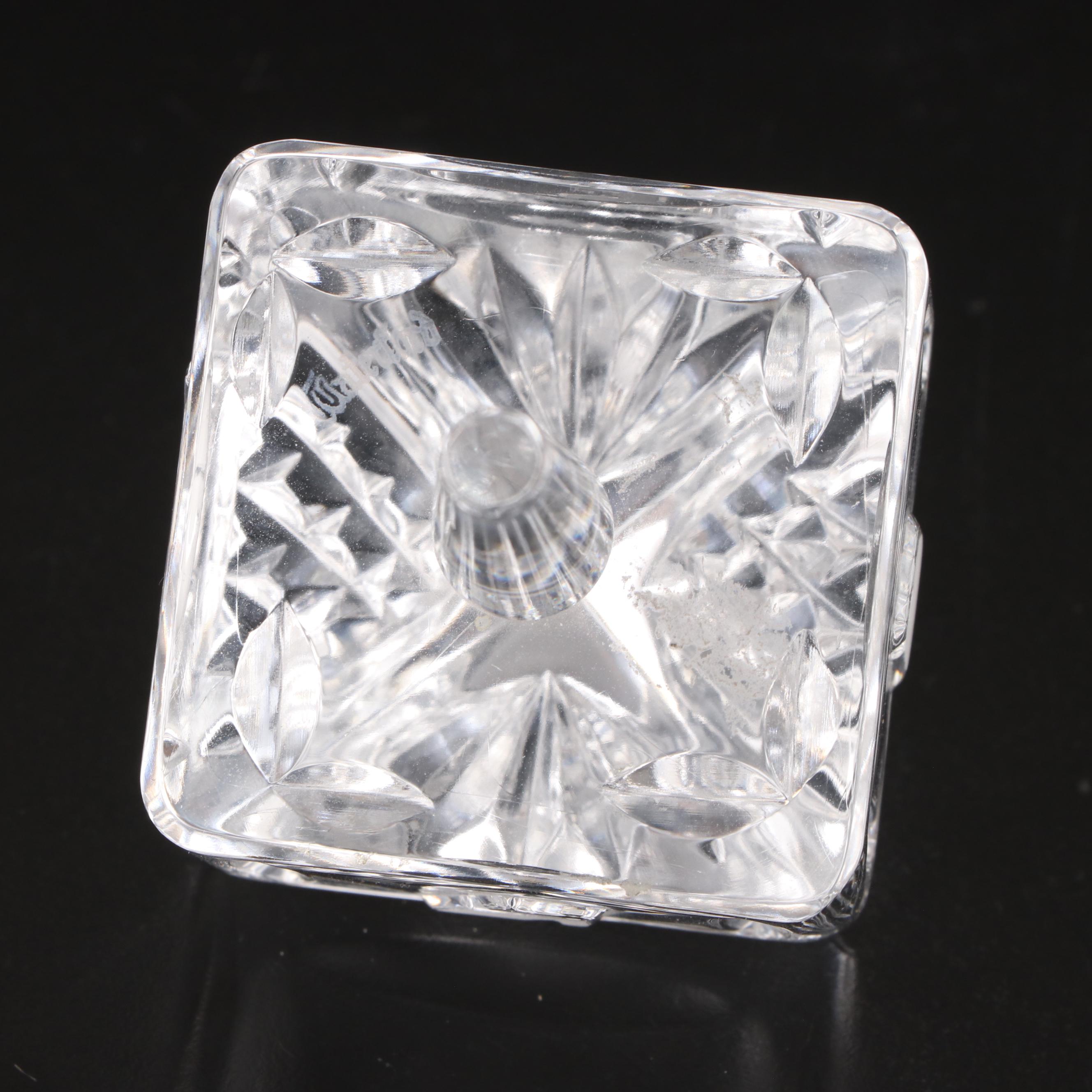 Waterford Crystal Dreidel and Star of David Paperweights