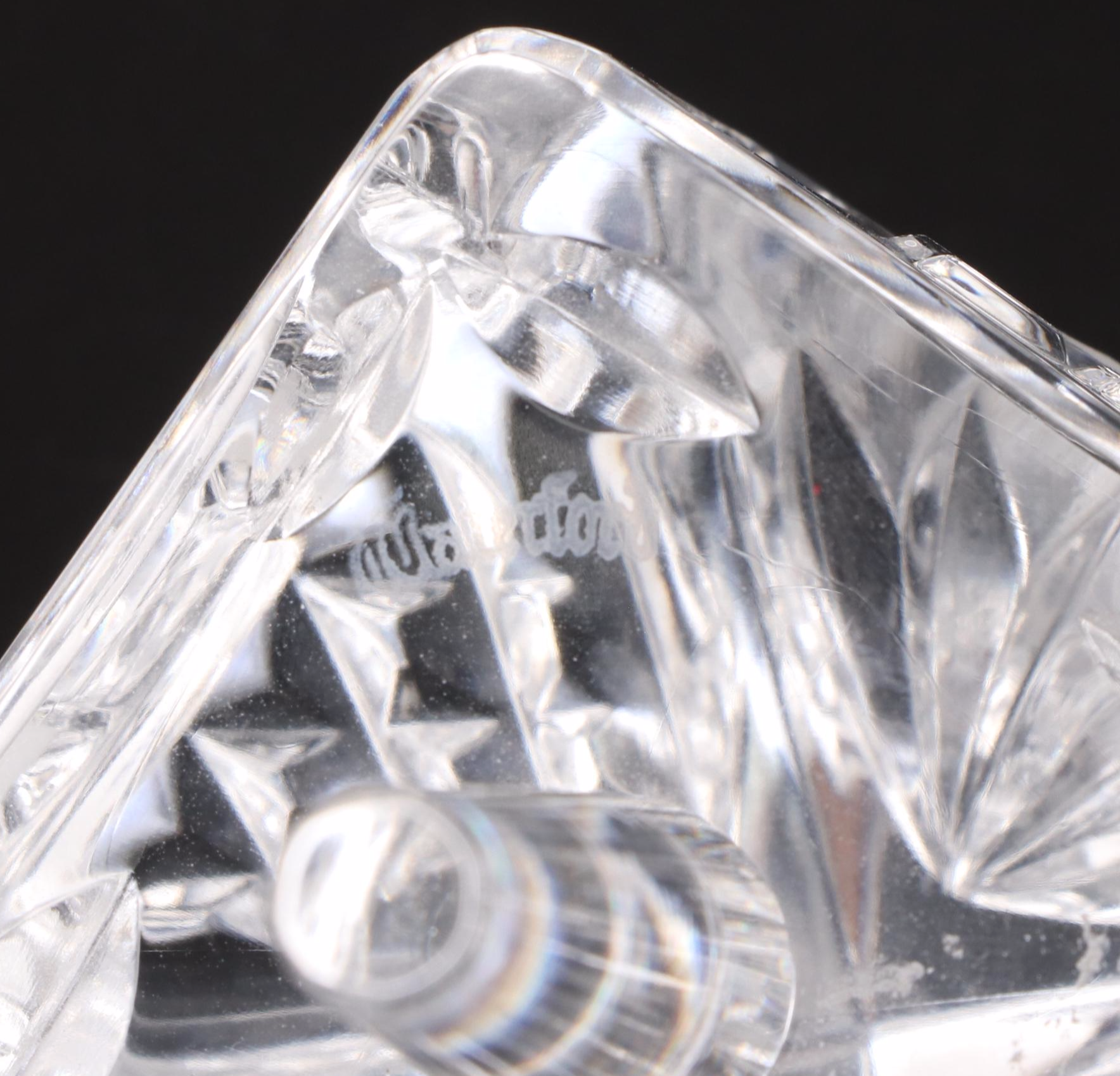 Waterford Crystal Dreidel and Star of David Paperweights