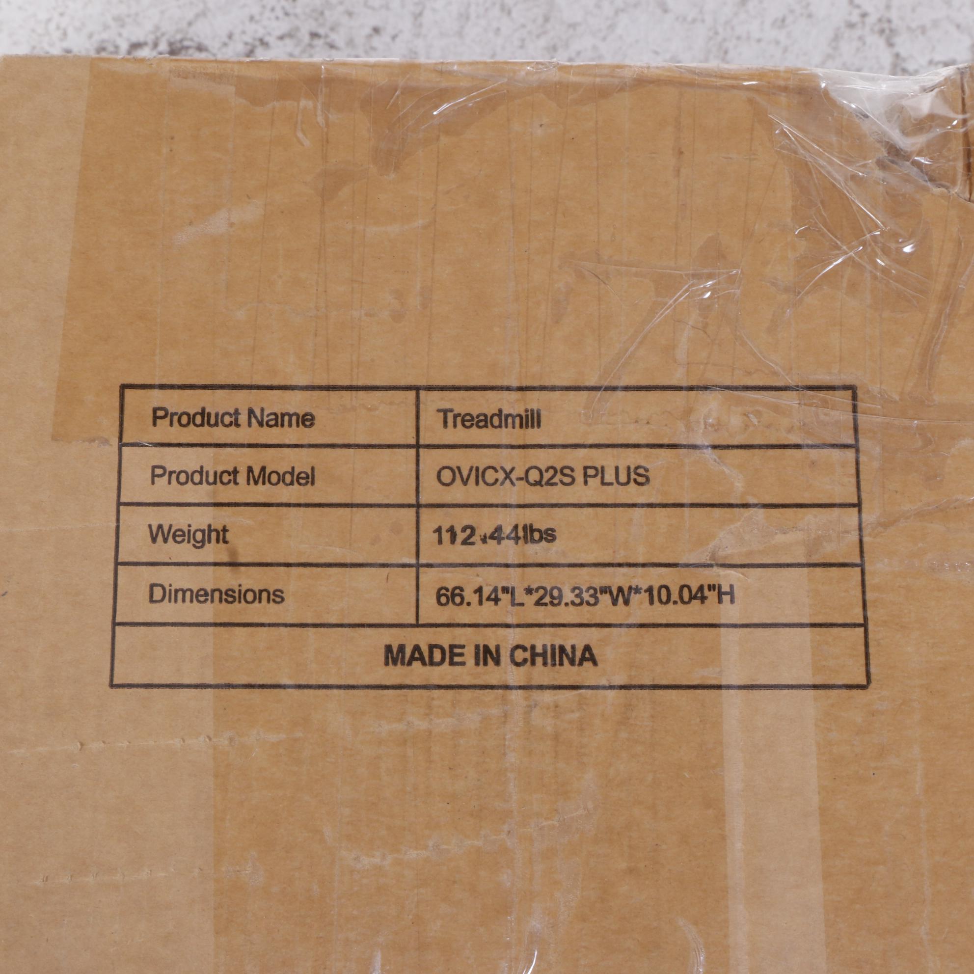 OVICX Q2S+ Folding Treadmill With LED Light Display and Bluetooth