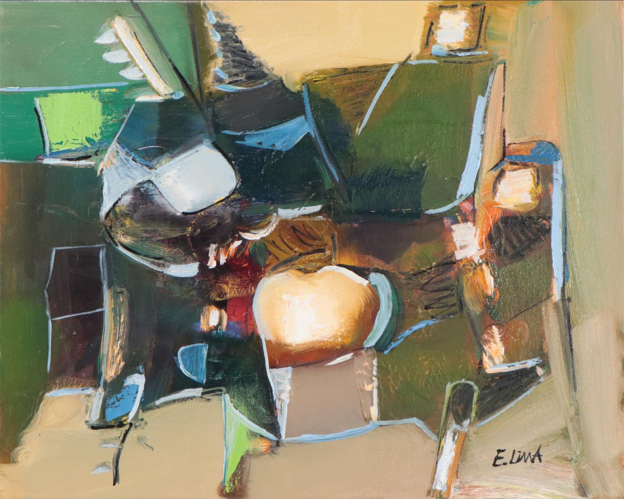 Emmanuel Lima Oil Painting "The Cow," 2023