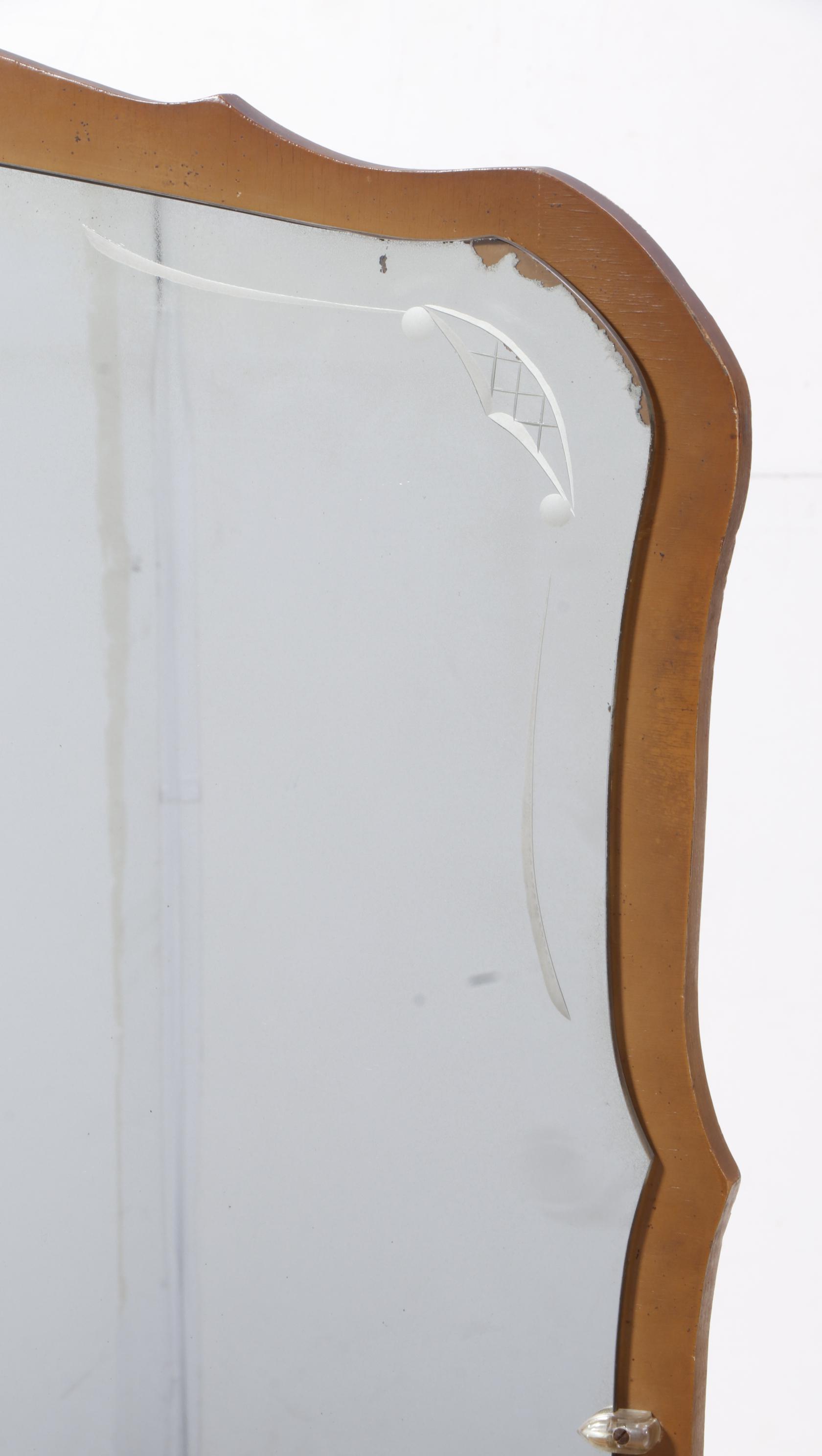 Webb Furniture Co. Art Deco Waterfall Vanity Table and Stool, circa 1930