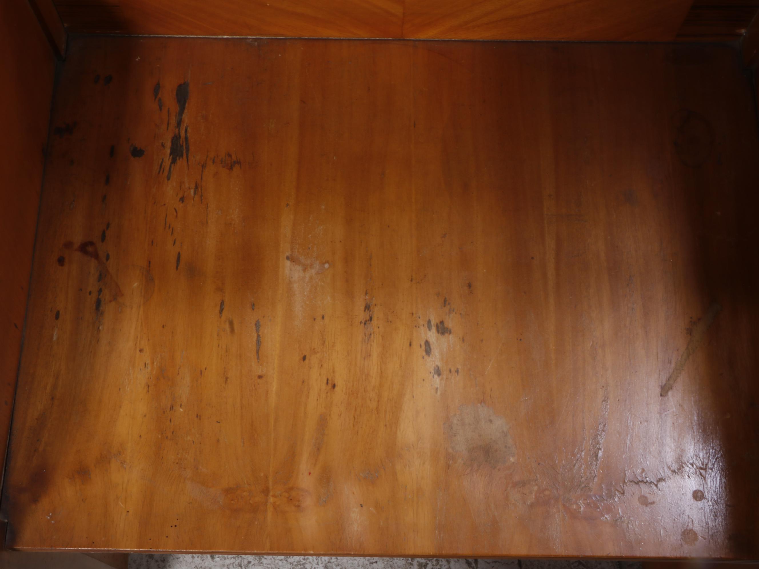 Webb Furniture Co. Art Deco Waterfall Vanity Table and Stool, circa 1930