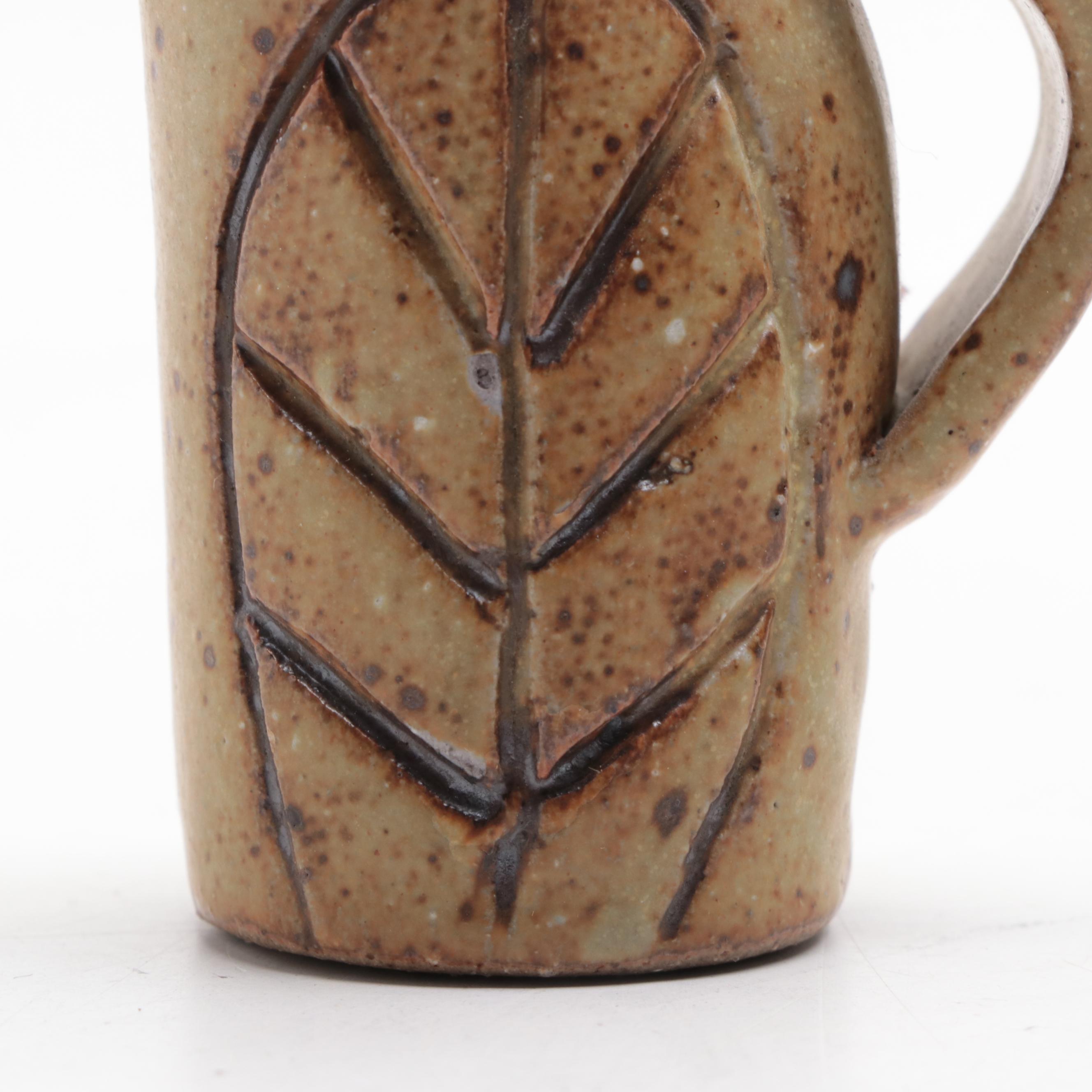 Abraham Palatnik Lucite Owl Sculpture with Bird Motif Ceramic Shakers