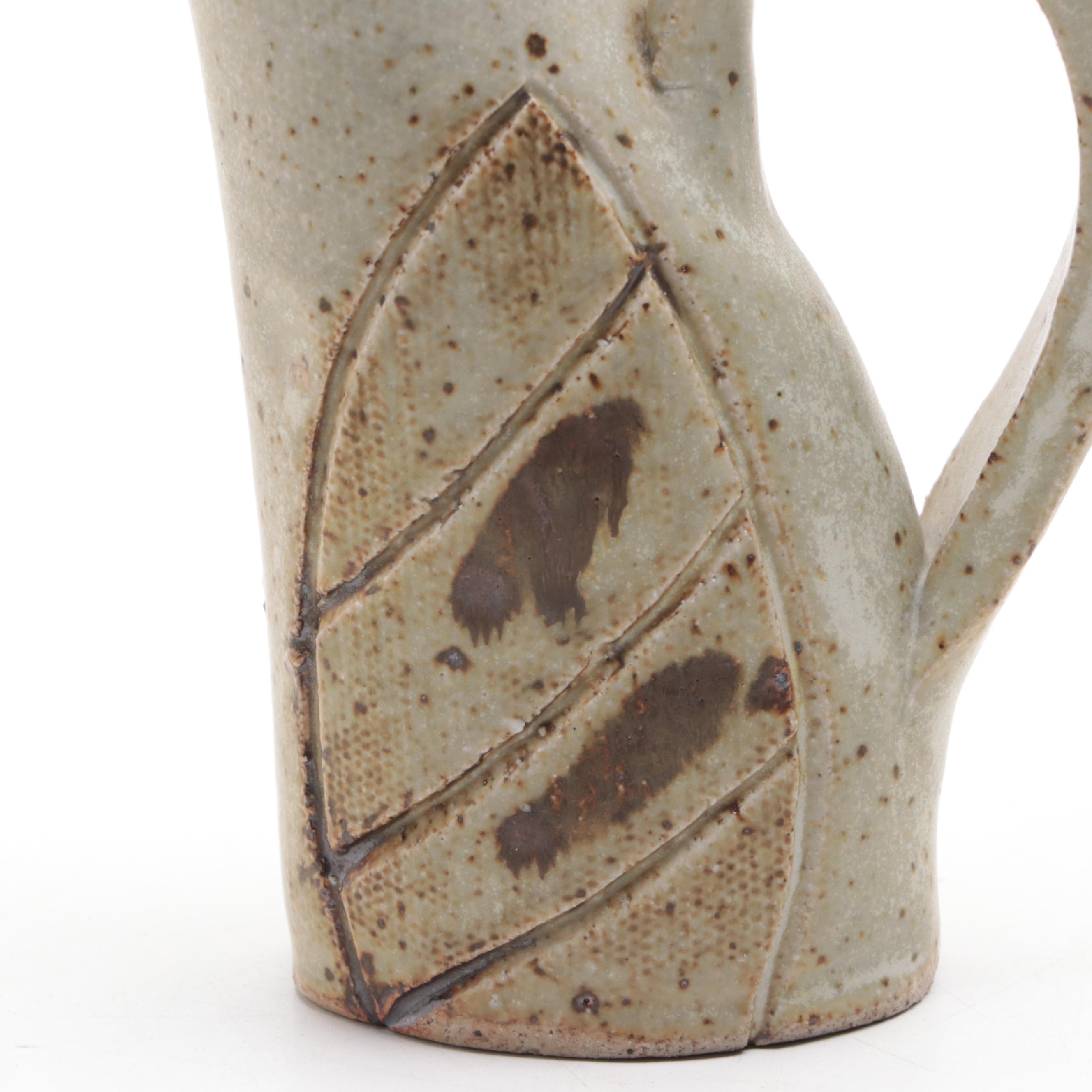 Abraham Palatnik Lucite Owl Sculpture with Bird Motif Ceramic Shakers