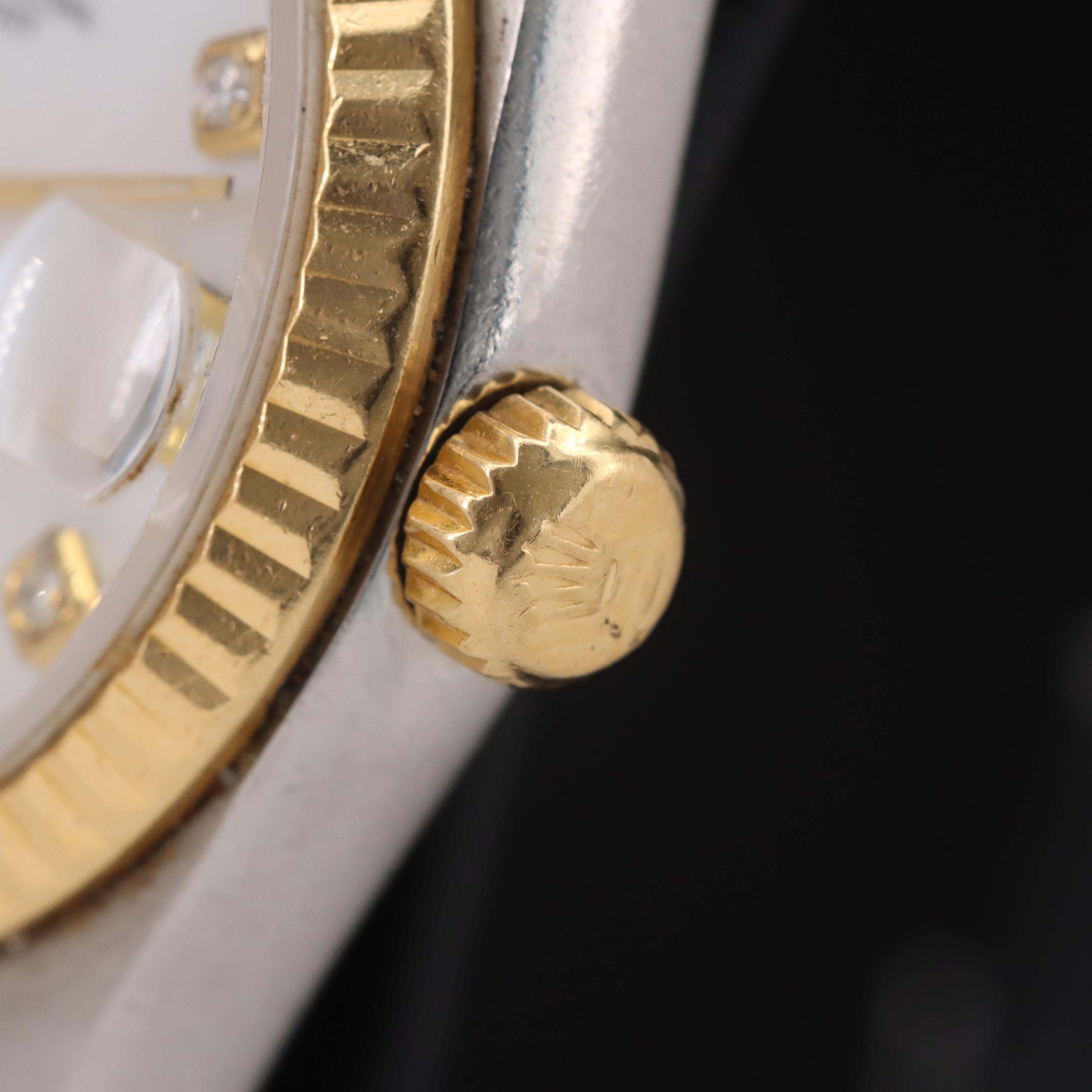 1993 Rolex Oyster Perpetual Mother-of-Pearl Diamond Custom Dial Datejust