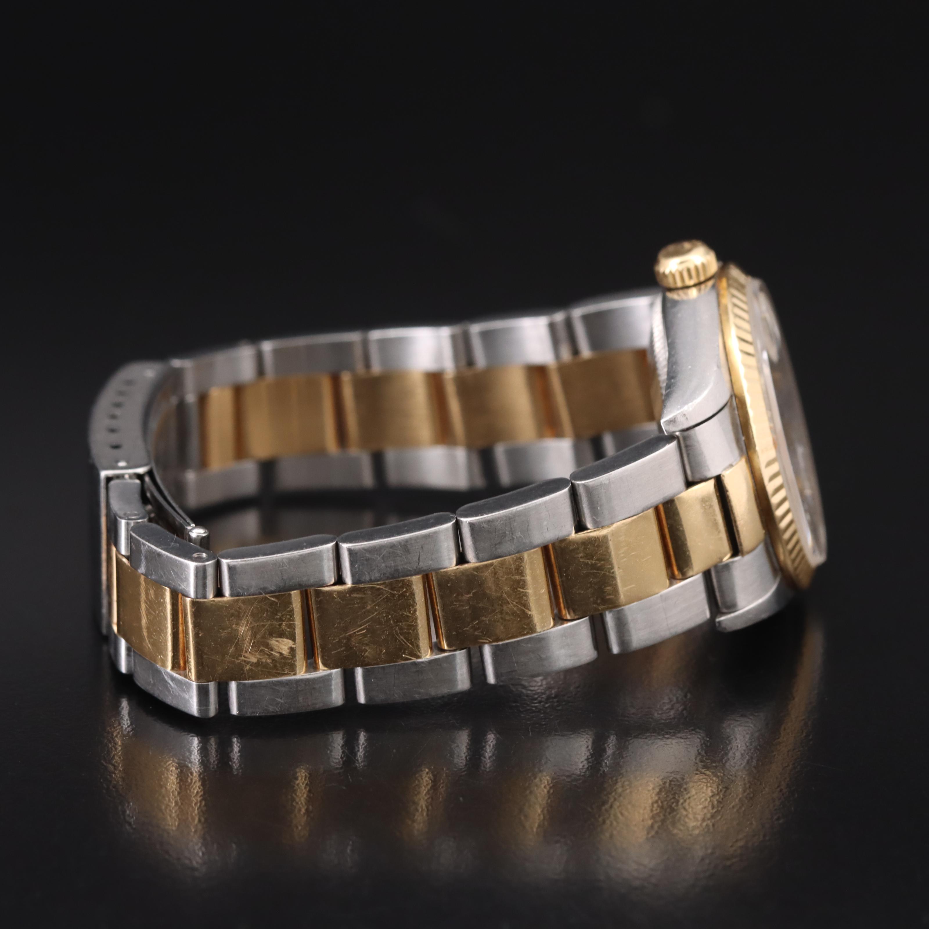 1993 Rolex Oyster Perpetual Mother-of-Pearl Diamond Custom Dial Datejust