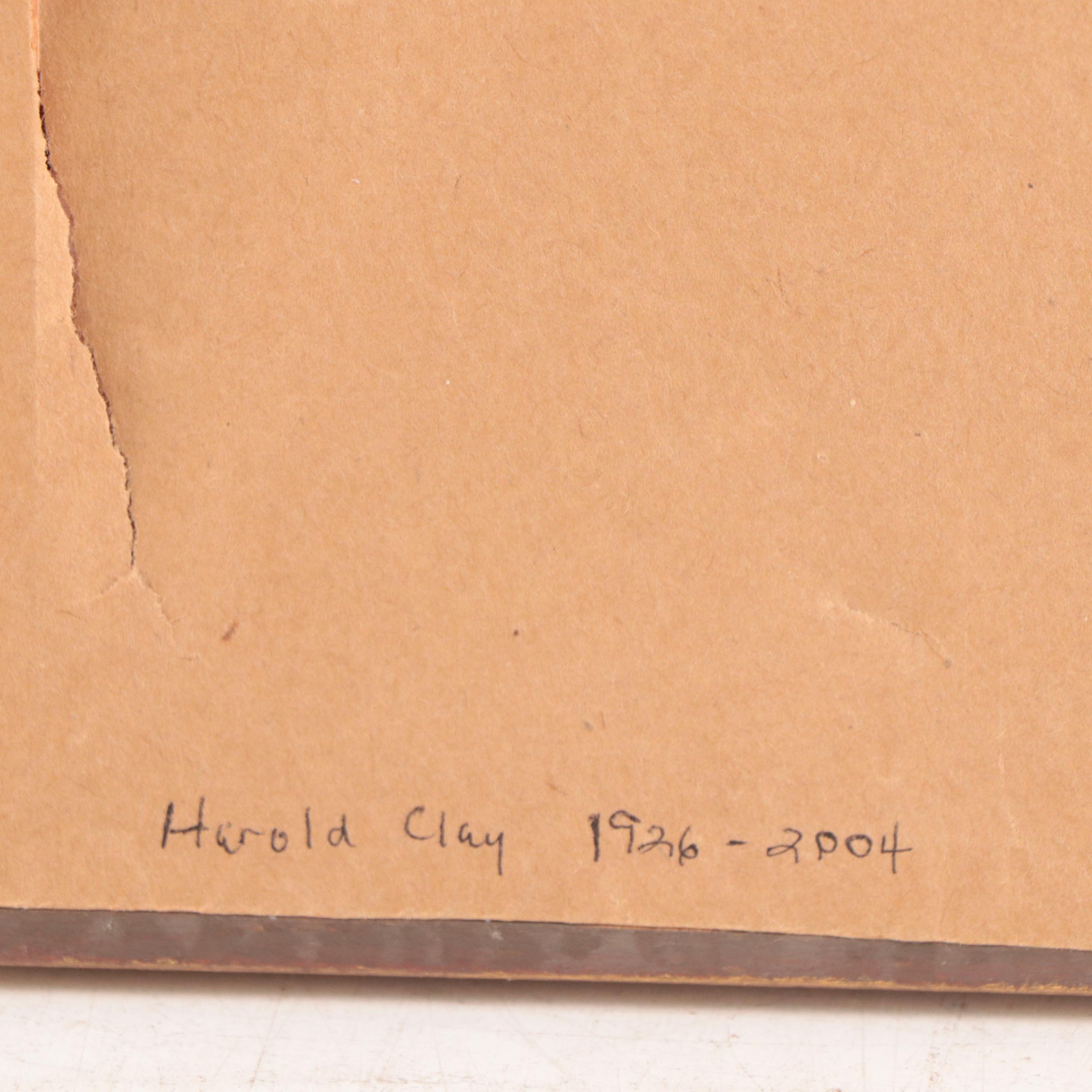 Harold Clay Oil Painting of Winter Landscape