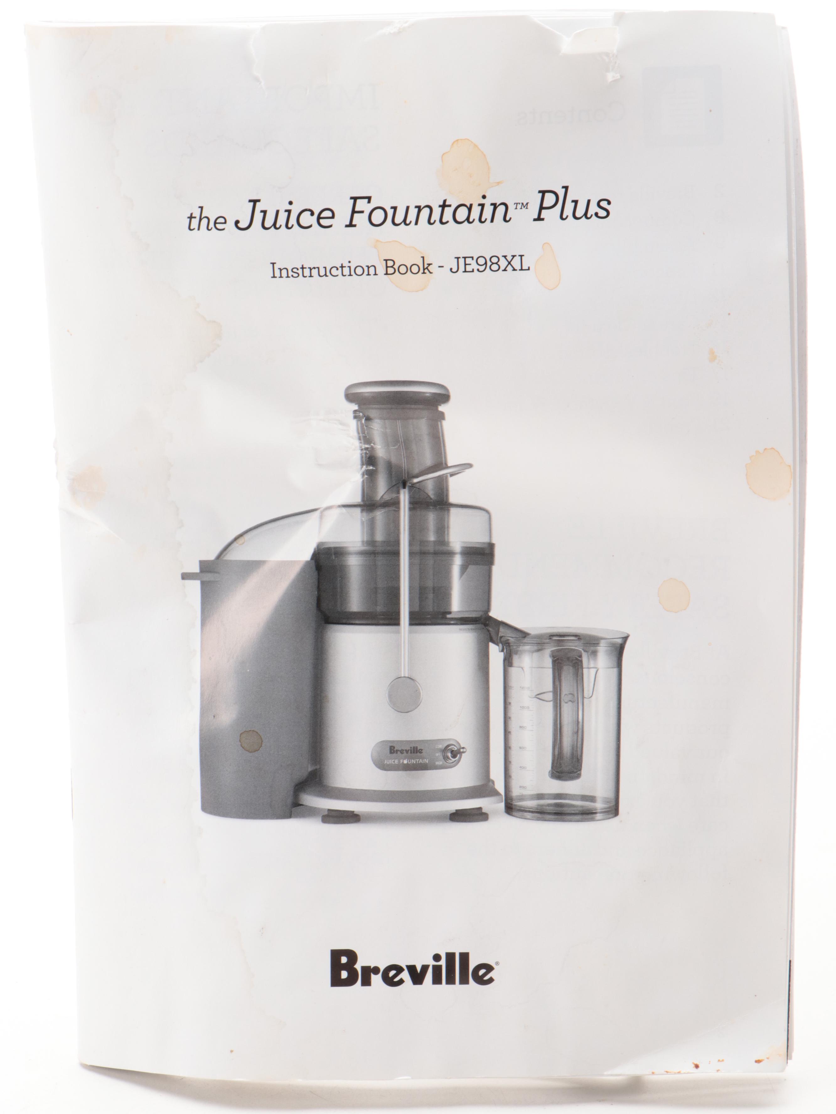 Breville JE98XL Juice Fountain Plus Electric Juicer