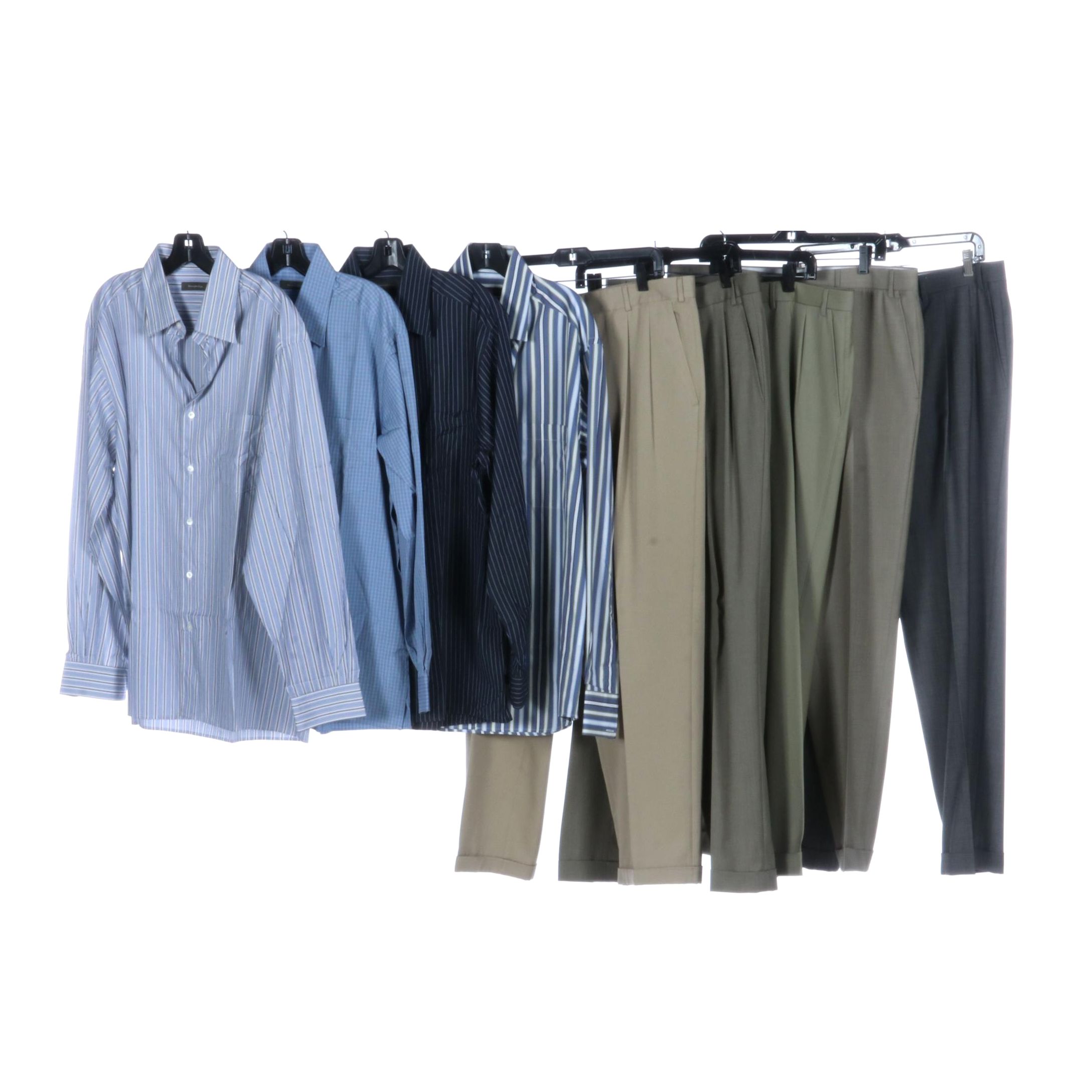 Men's Ermenegildo Zegna Dress Shirts and Canali Pleated Pants