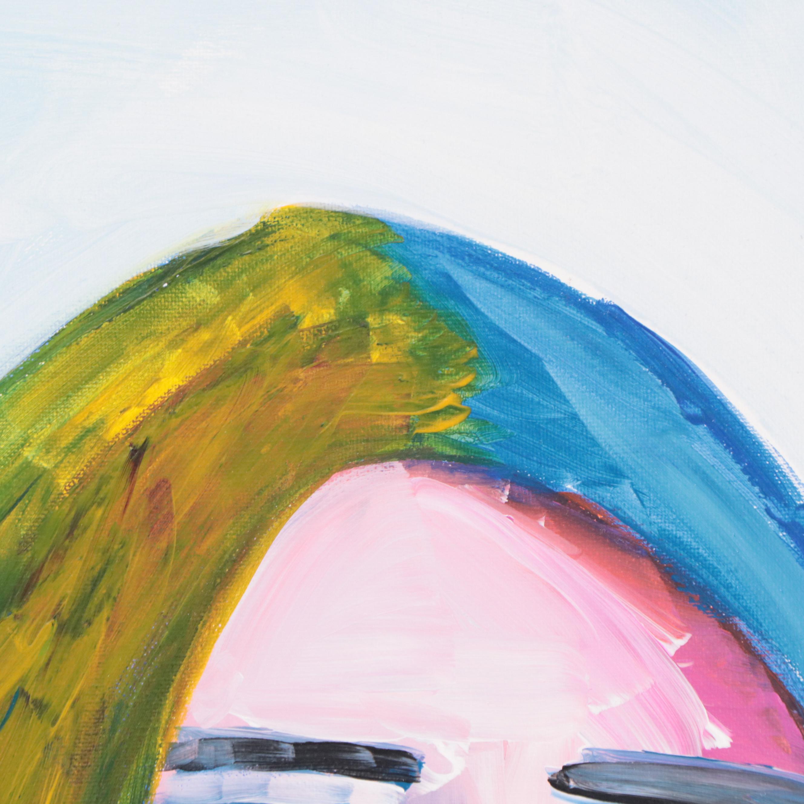 Fauvist Style Portrait Acrylic Painting, 21st Century