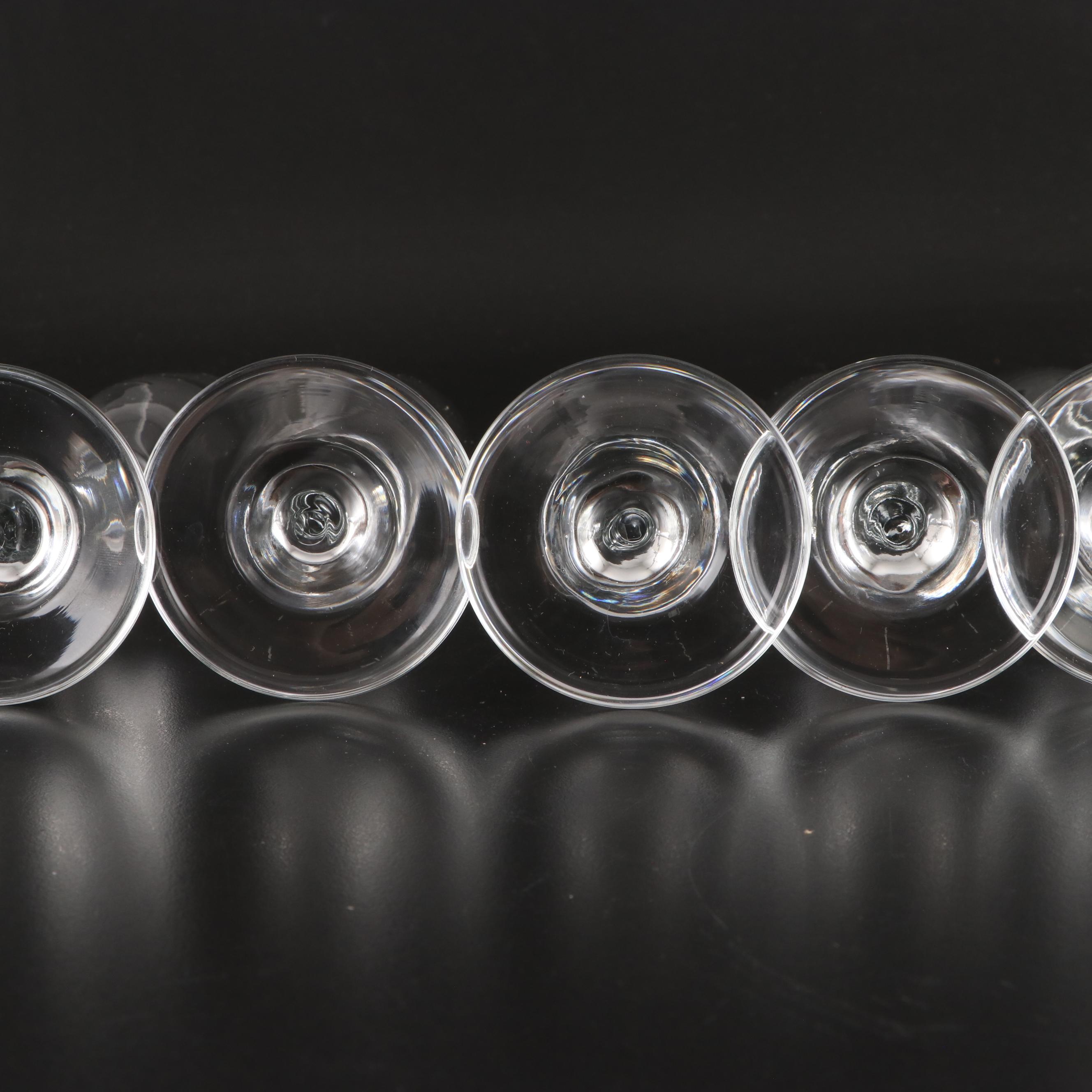 Libbey "Classic" Clear Glass Champagne Flutes and Wine Glasses