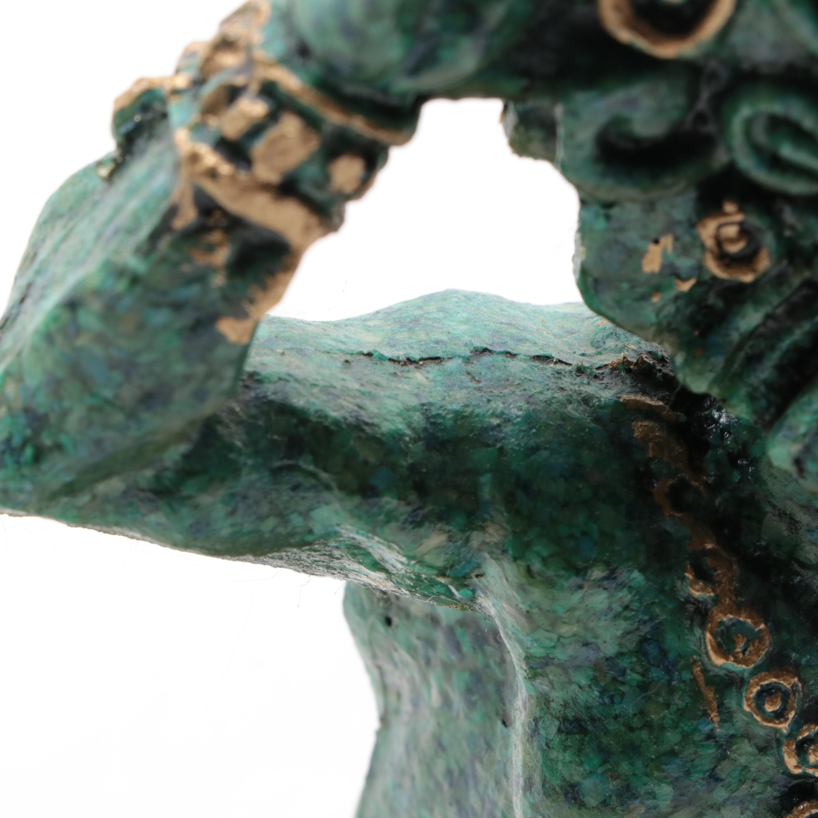 Aztec Style Warrior Figurine