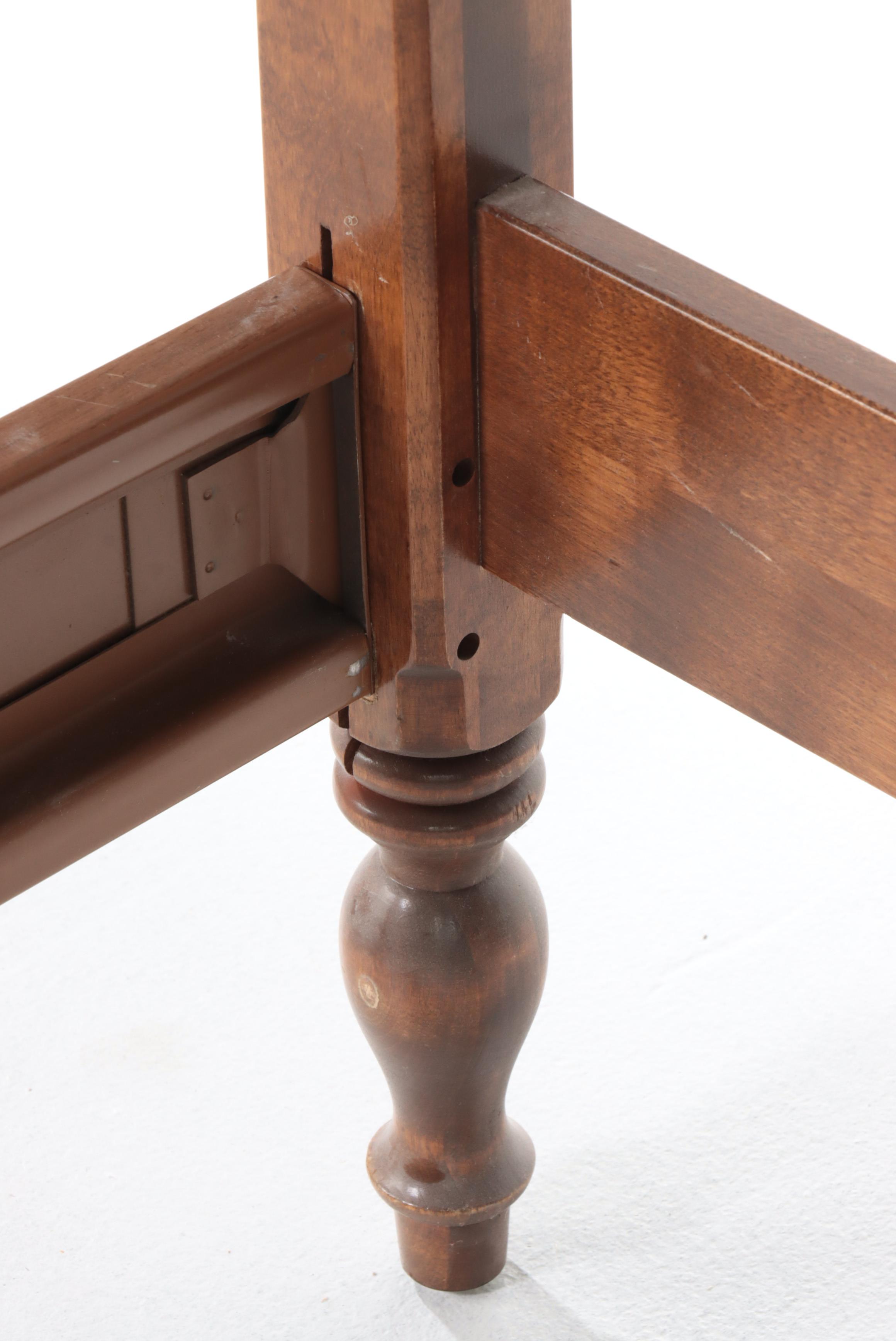 Ethan Allen Hardwood Twin Four-Poster Bed Frame