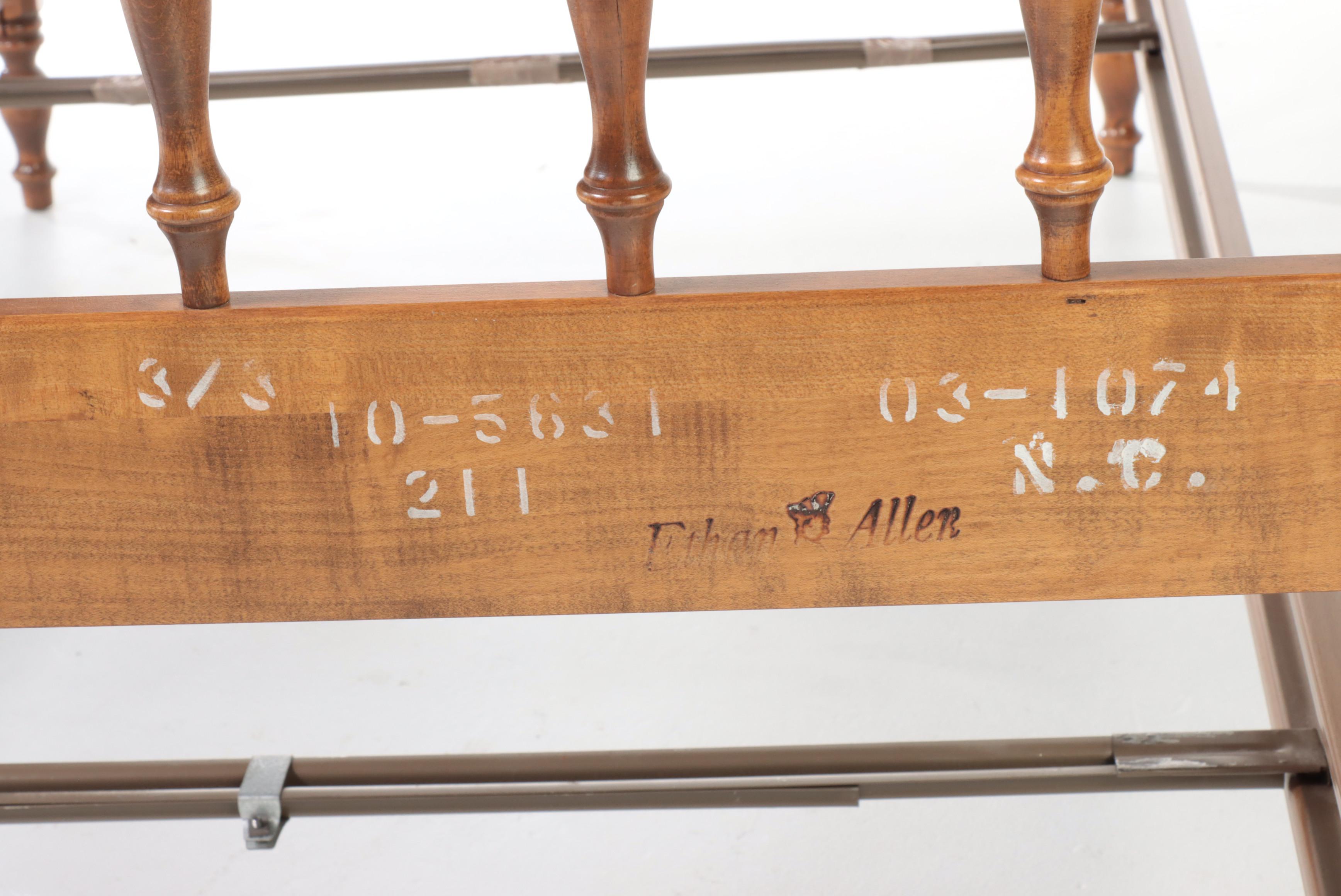 Ethan Allen Hardwood Twin Four-Poster Bed Frame