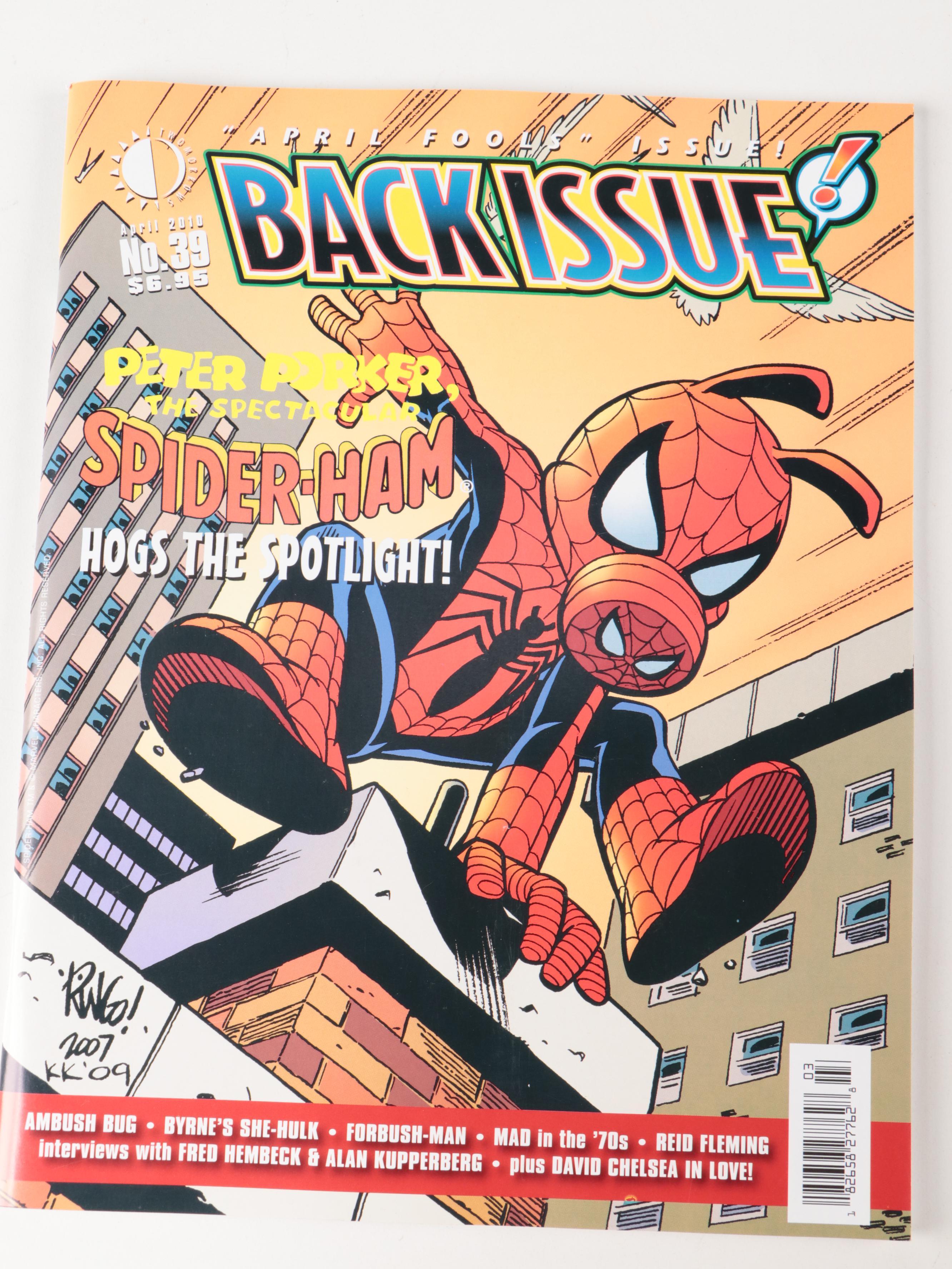 "Write Now!", "Back Issue", "Alter Ego" Comic Book Magazines