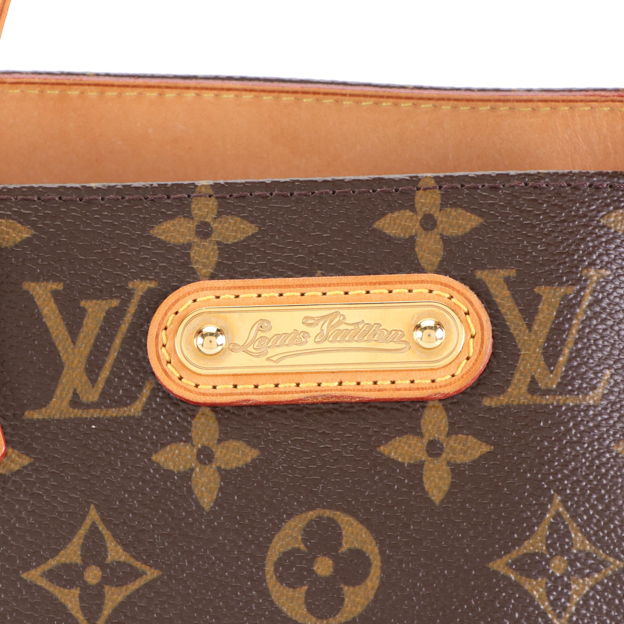 Louis Vuitton Wilshire MM Tote in  Monogram Canvas and Vachetta Leather