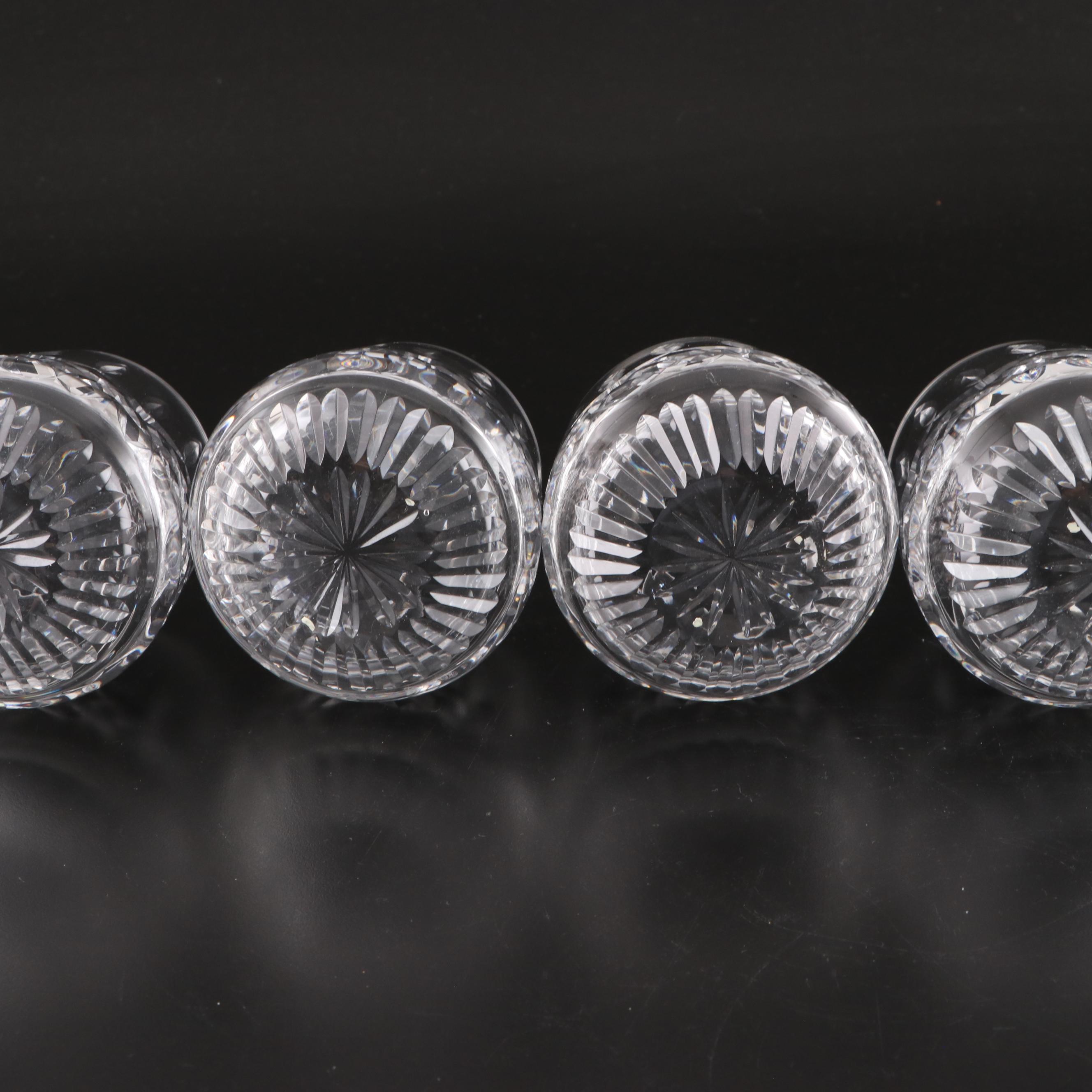 Waterford Crystal "Lismore" Highballs and Roly Poly Glasses